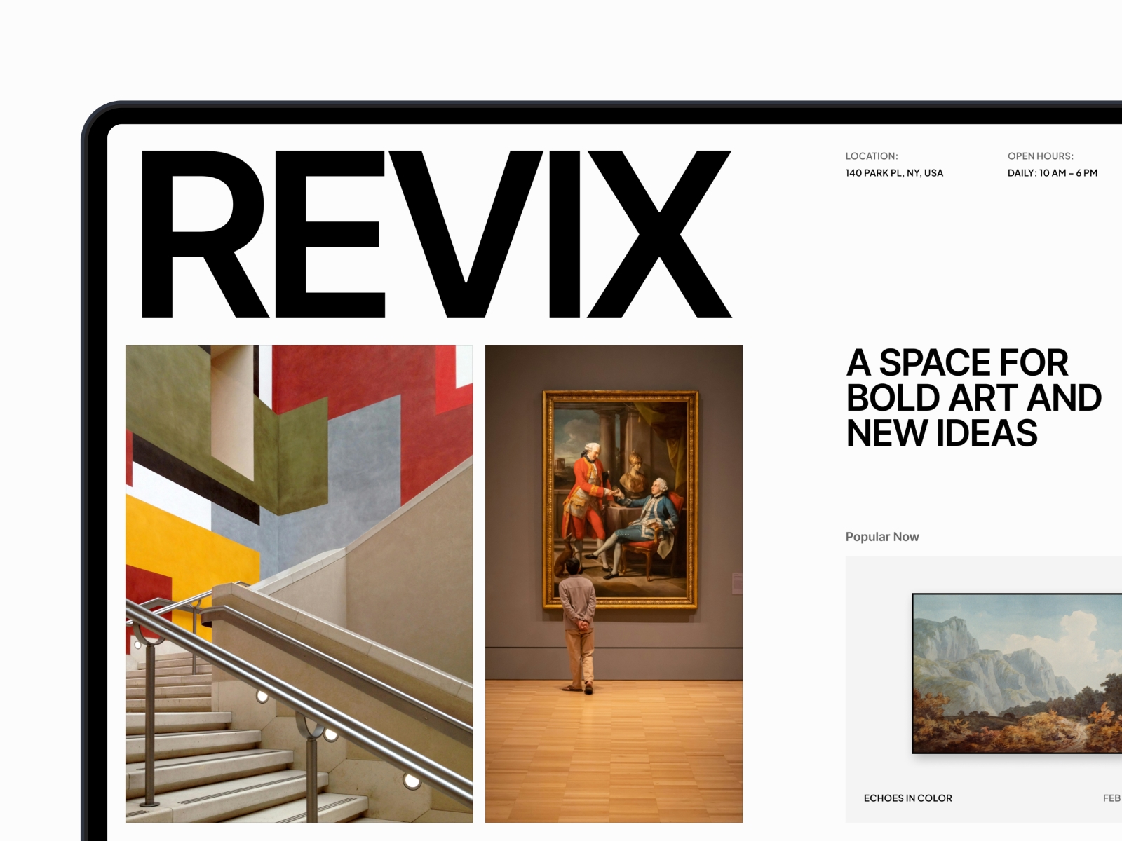Screenshot of Revix website