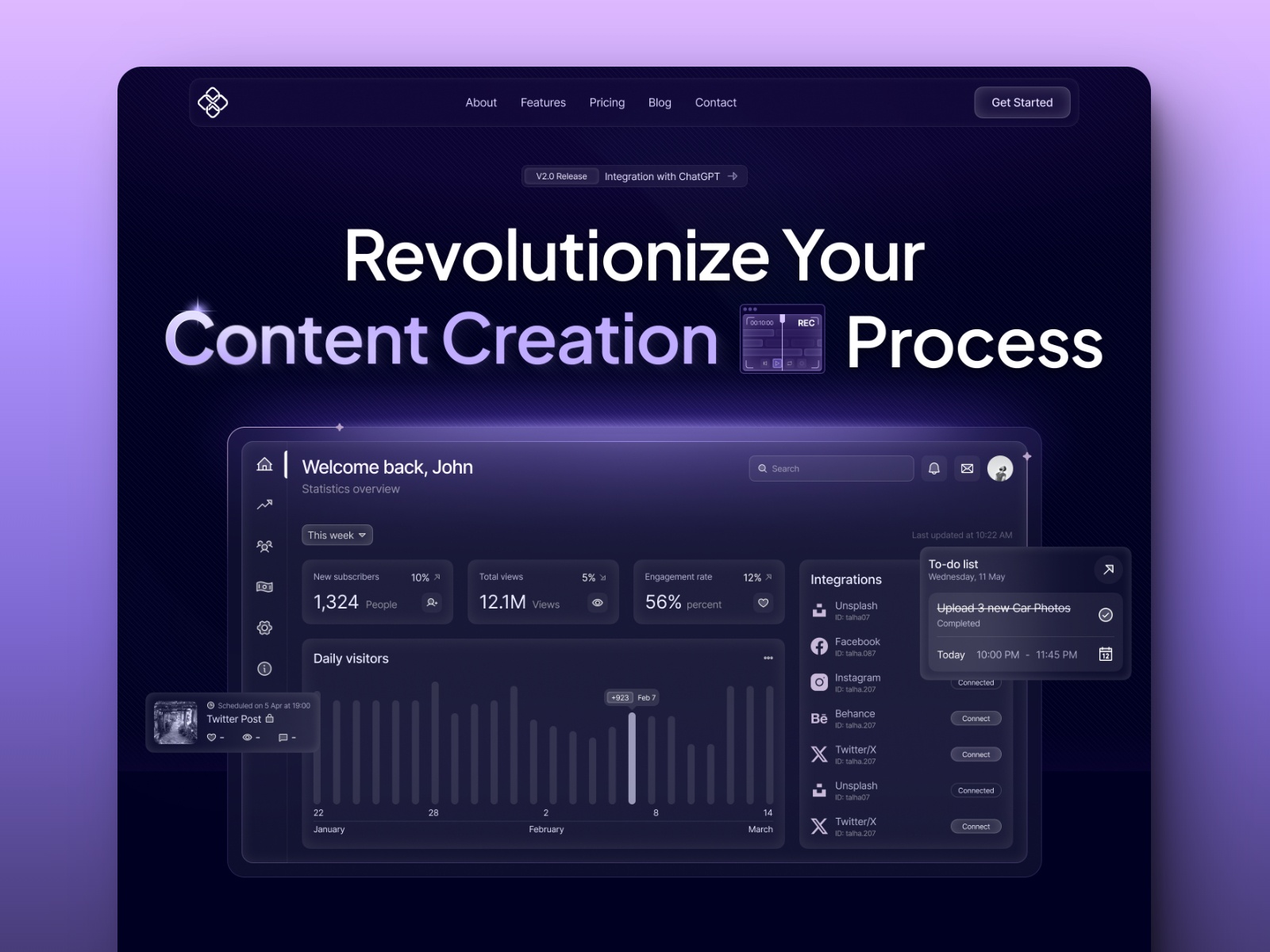 Screenshot of Revo website