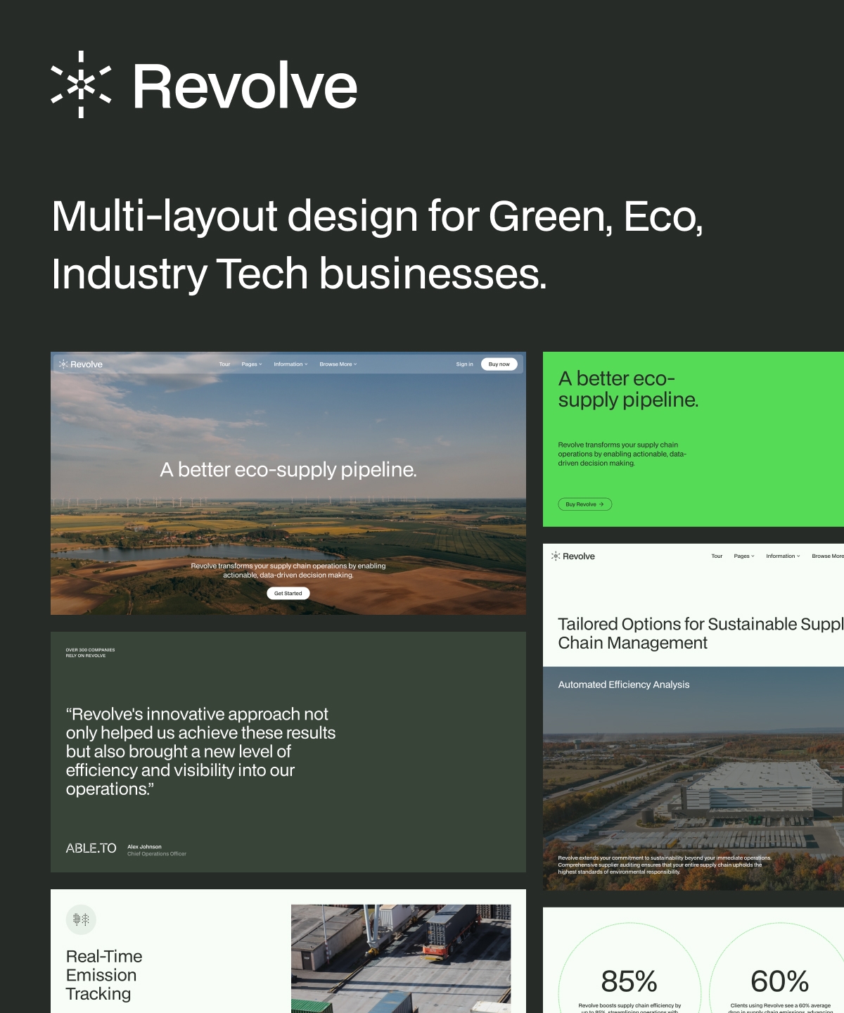 Screenshot of Revolve website