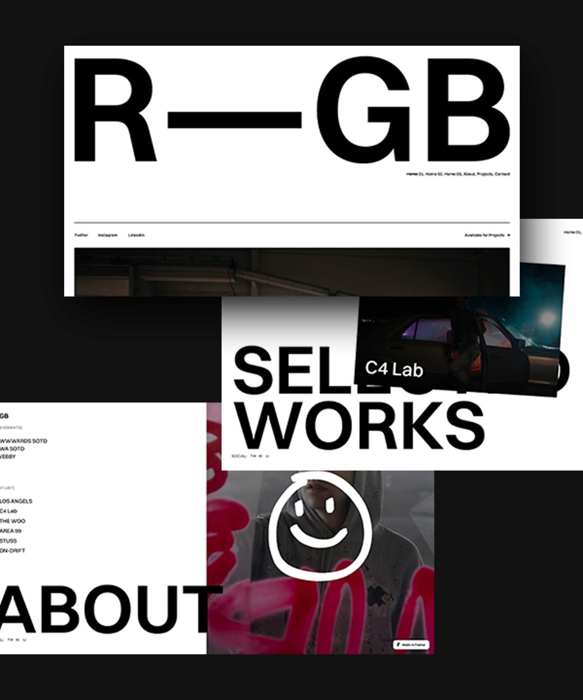 Screenshot of Rgb website