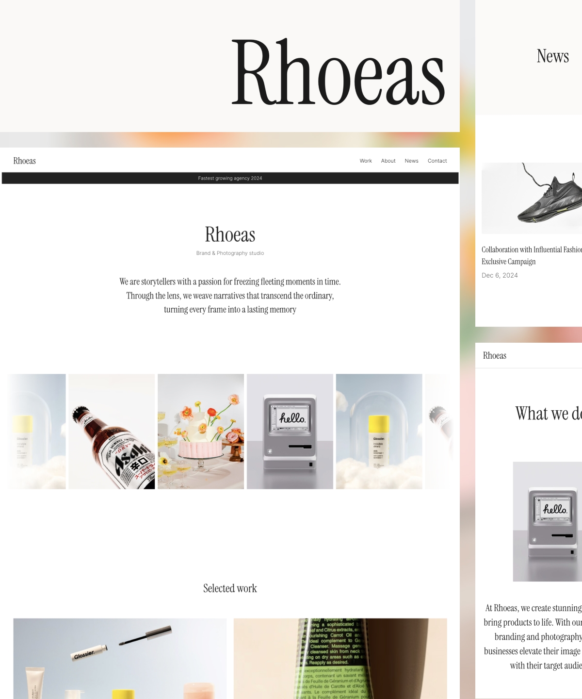 Screenshot of Rhoeas website