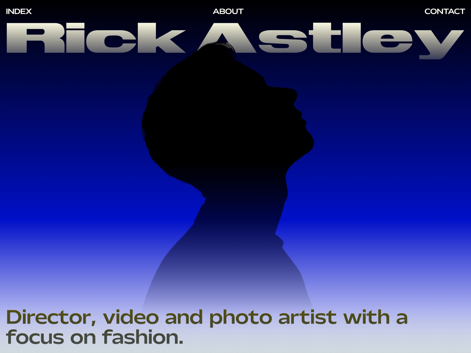 Screenshot of Rick astley website