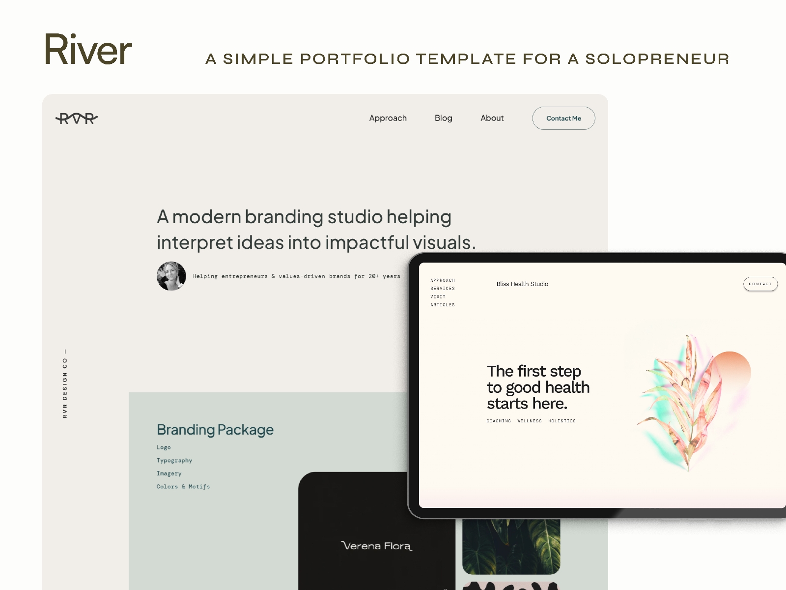 Screenshot of River website