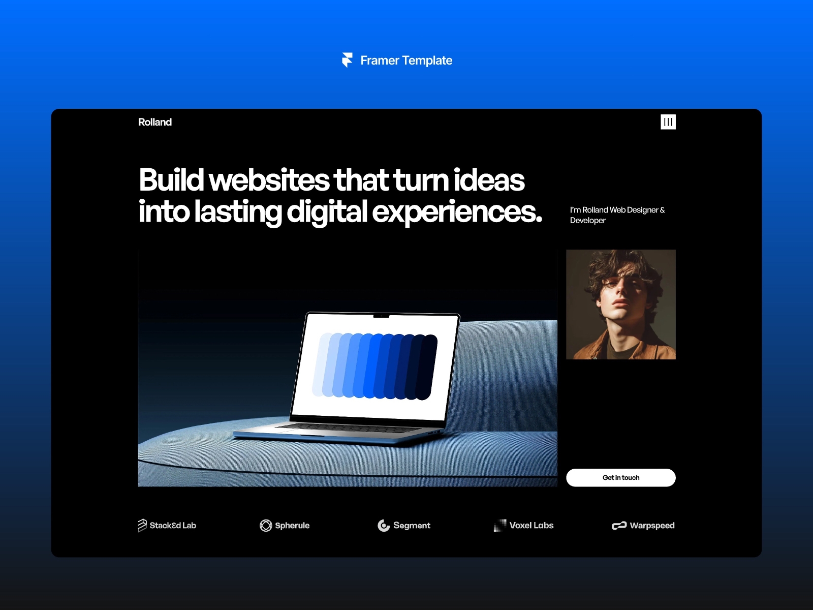 Screenshot of Rolland website