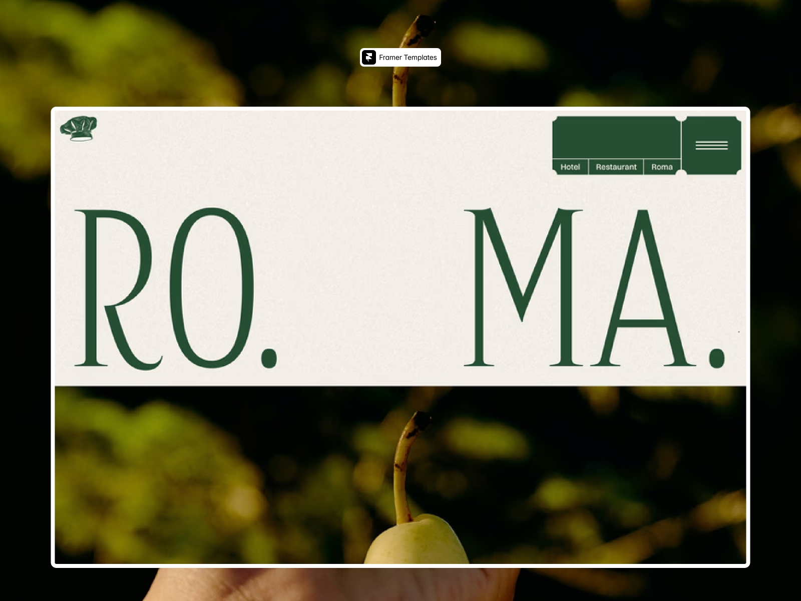 Screenshot of Roma website