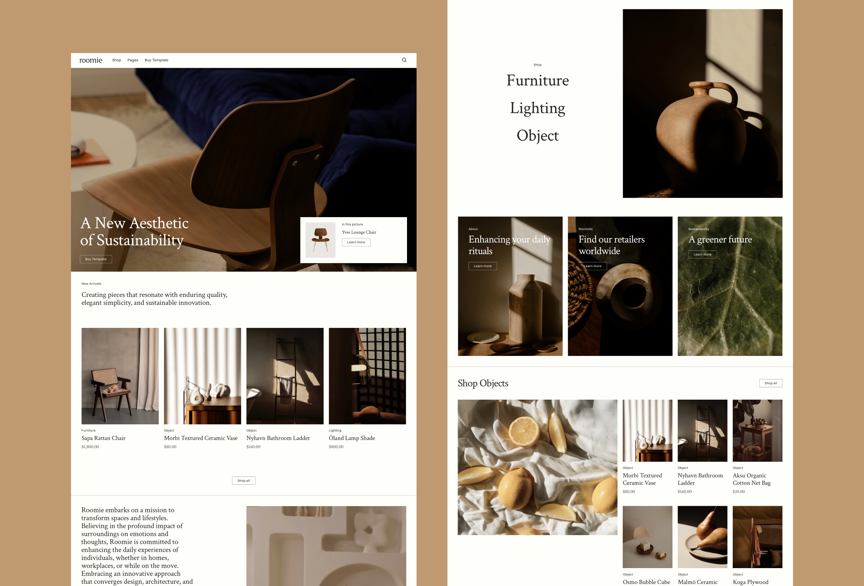Screenshot 2 of Roomie furniture ecommerce template