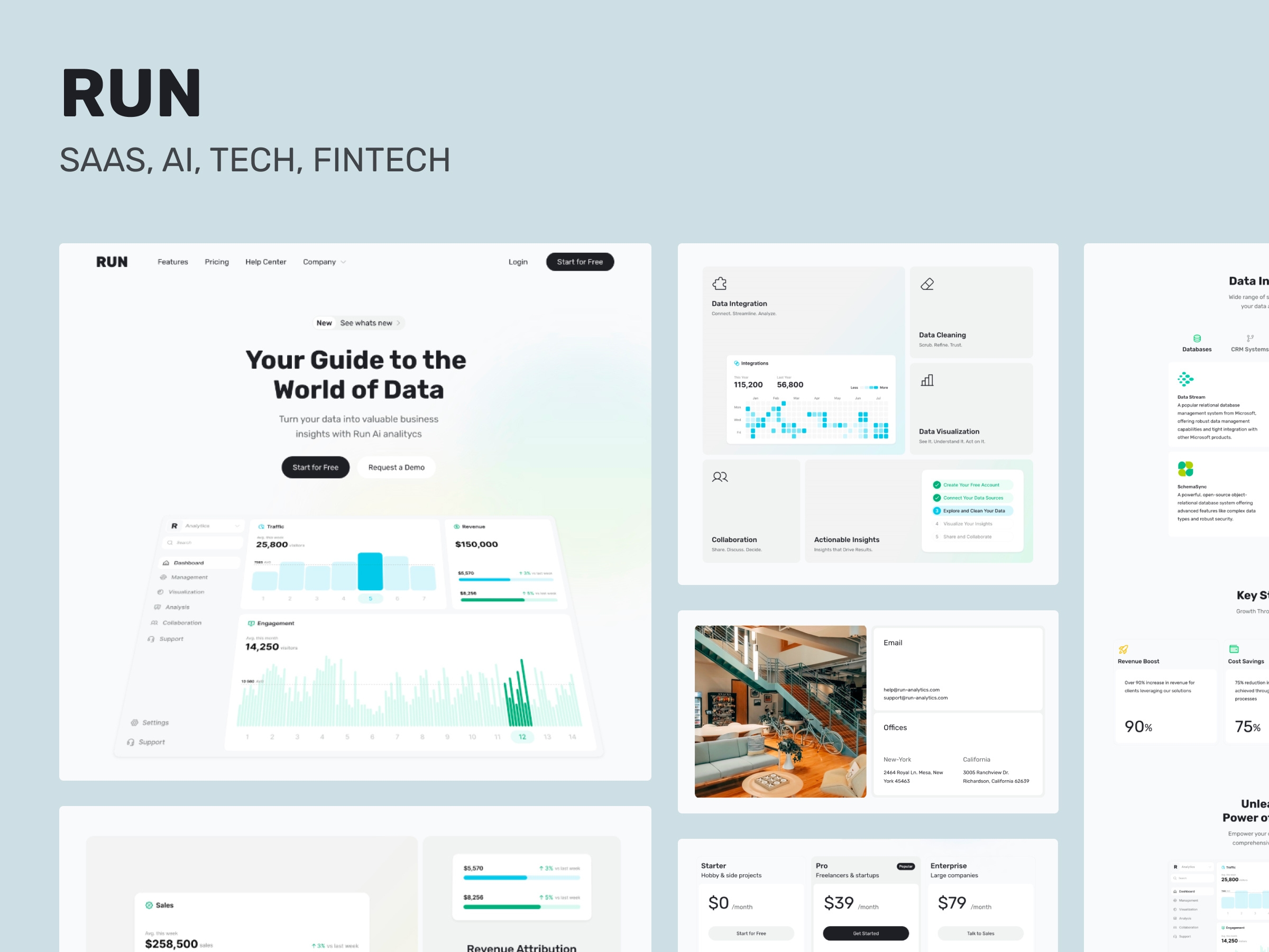 Screenshot of Run website