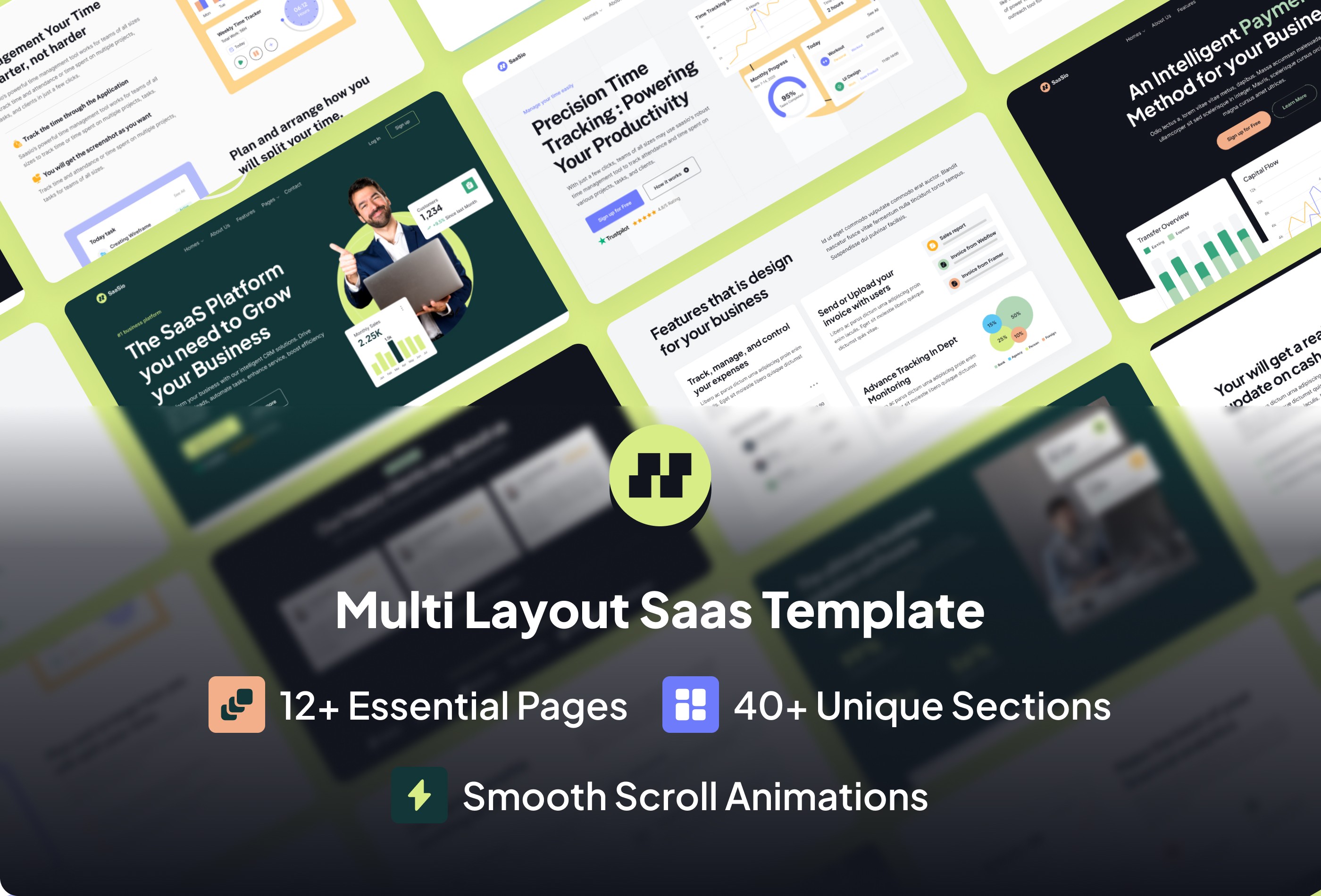 Screenshot 2 of Saasio multipurpose saas website template