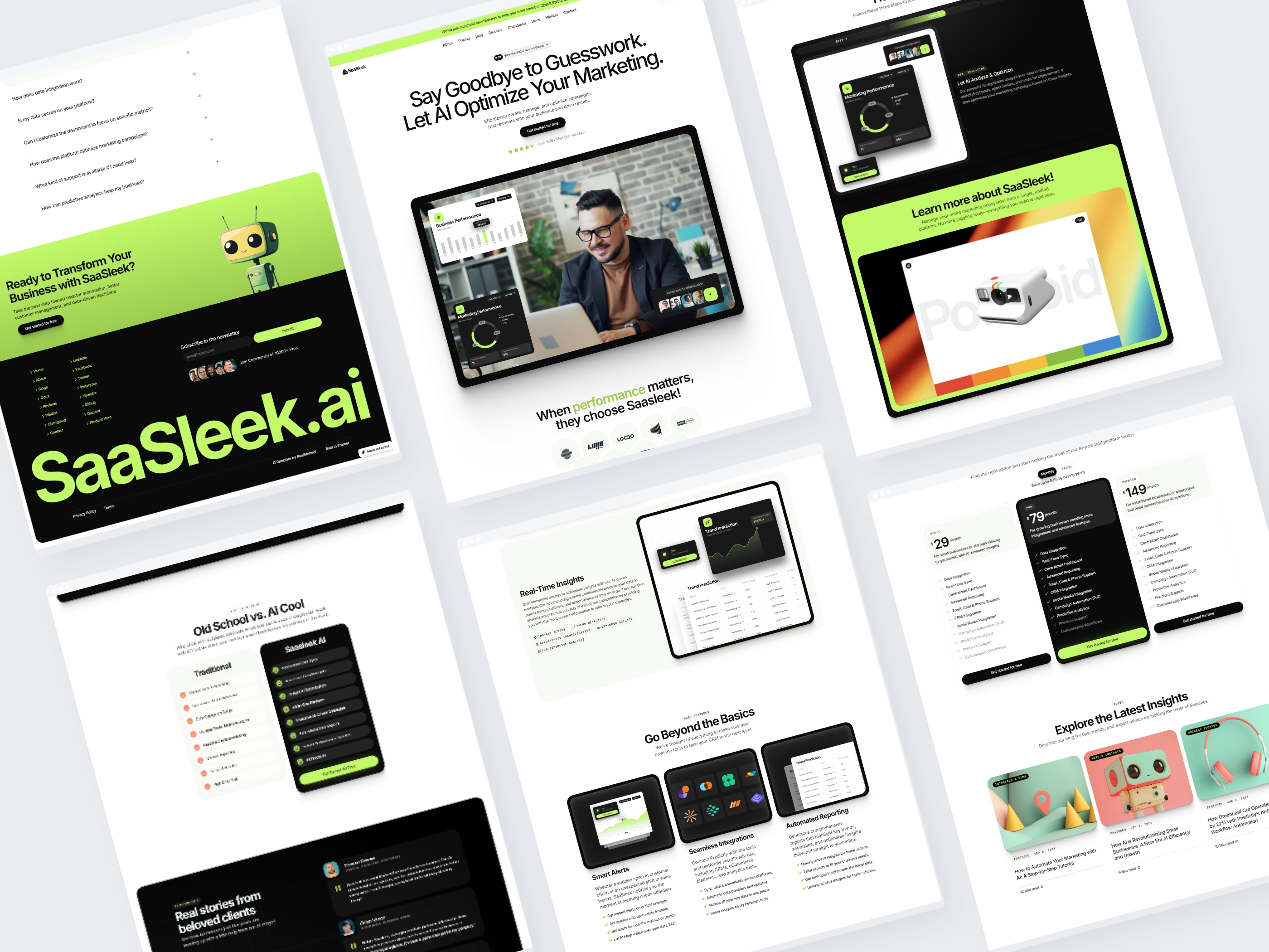 Screenshot of Saasleek website