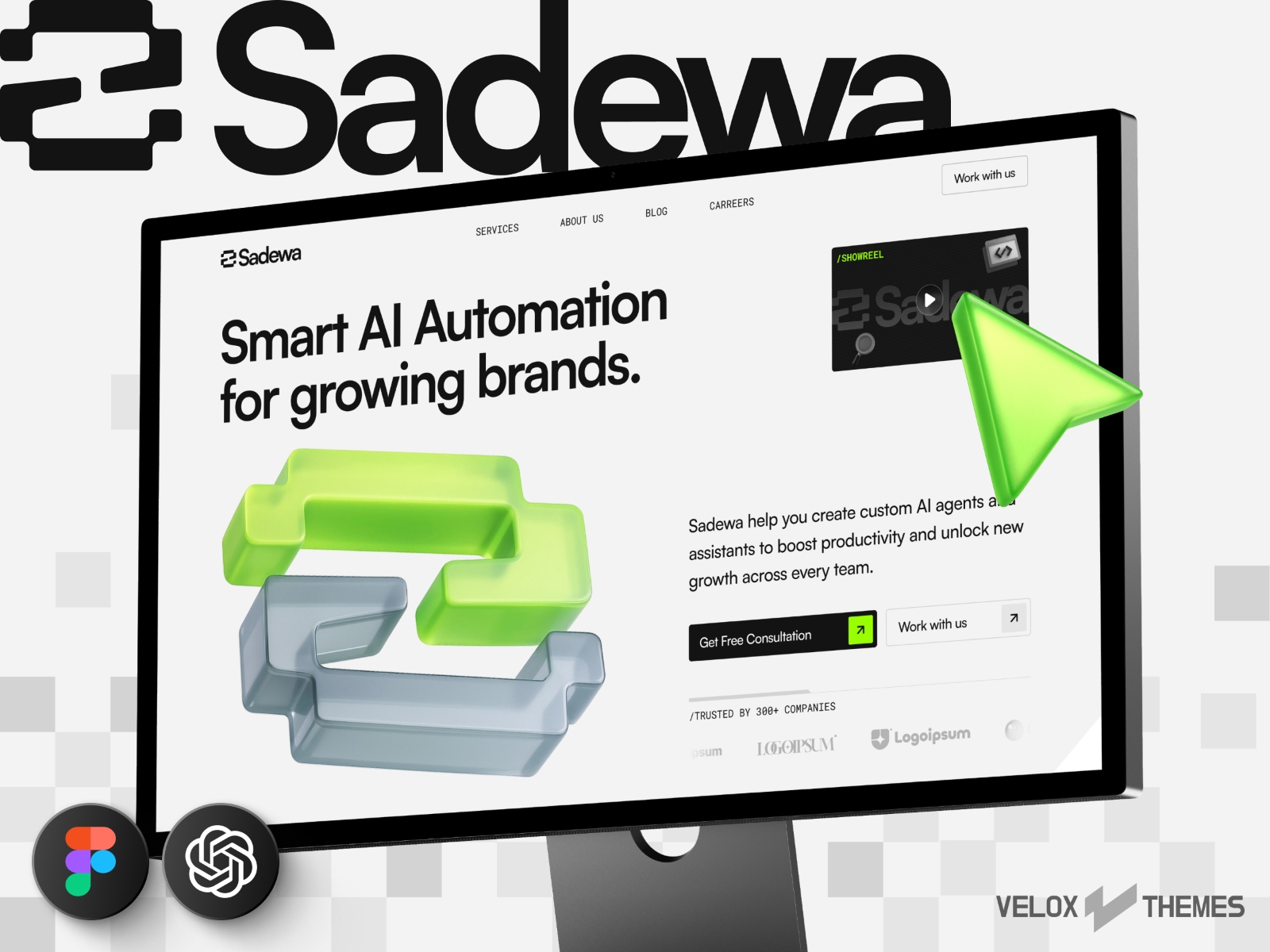 Screenshot of Sadewa website