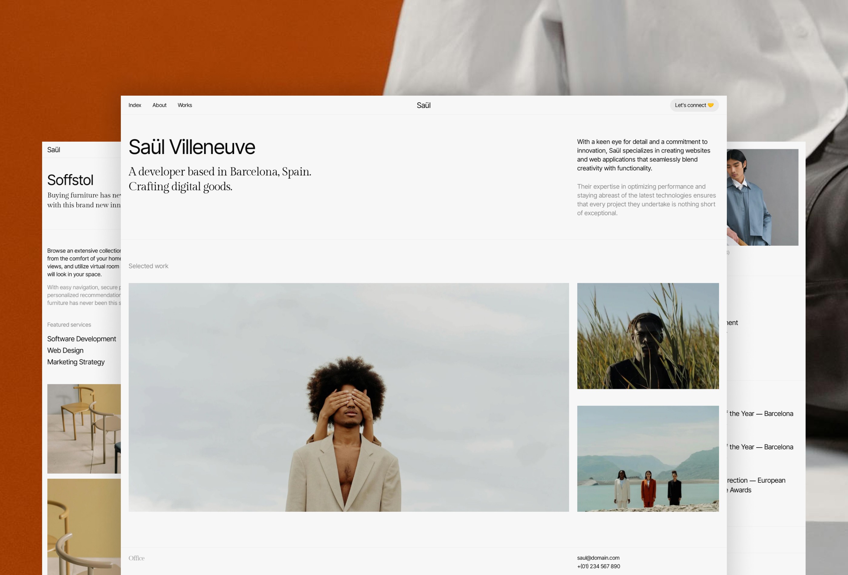 Screenshot 2 of Saul creative portfolio template