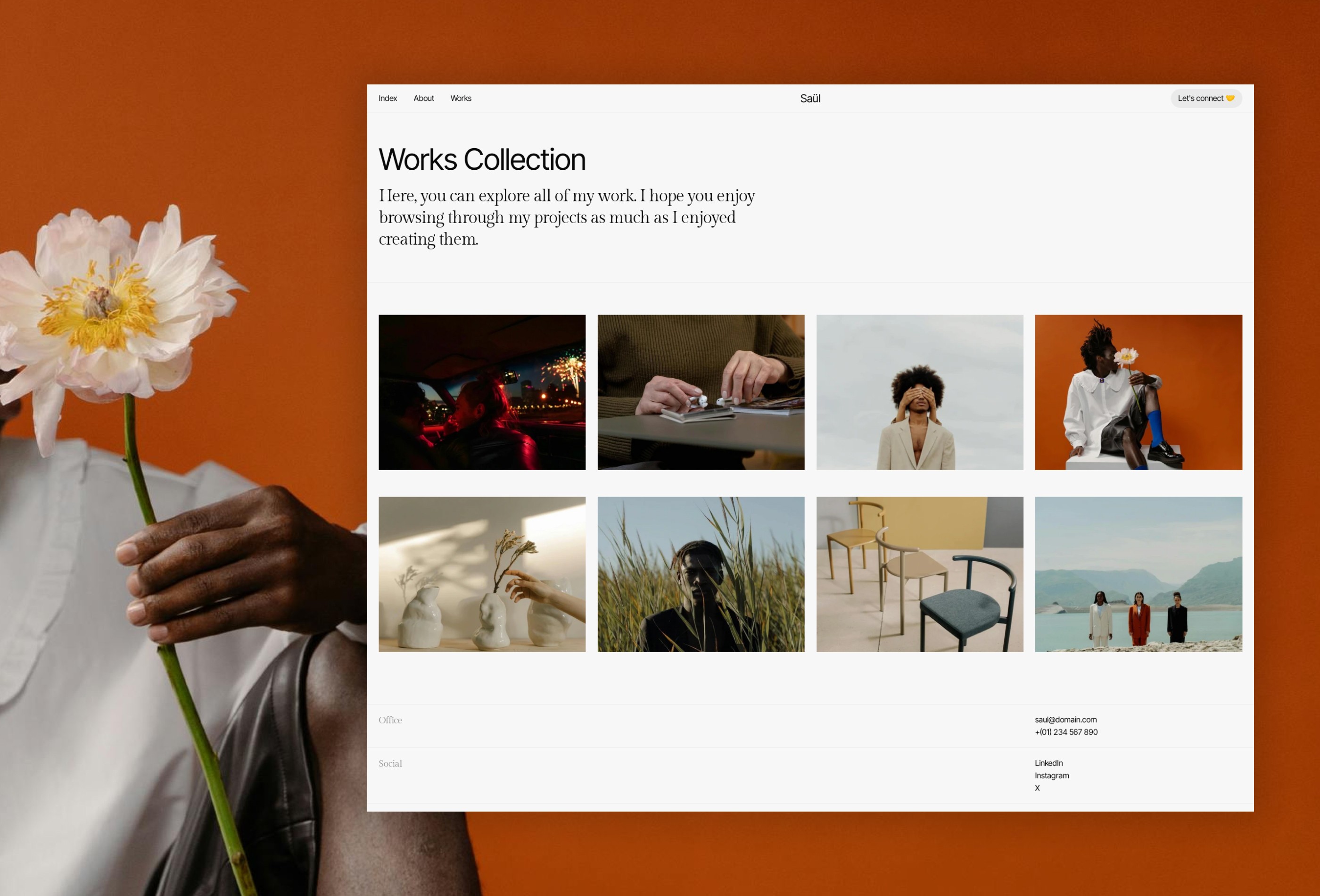 Screenshot 3 of Saul creative portfolio template