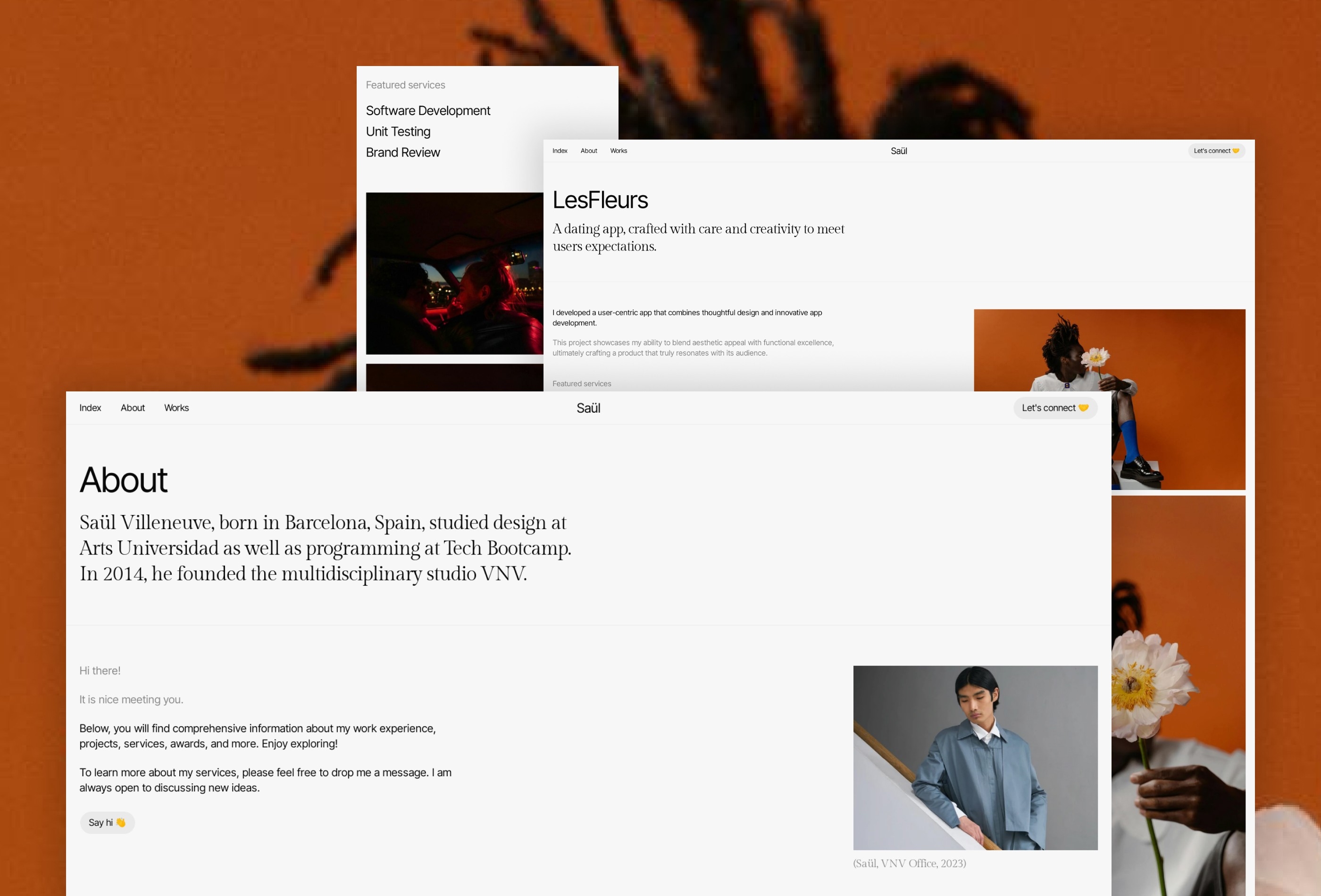 Screenshot 4 of Saul creative portfolio template