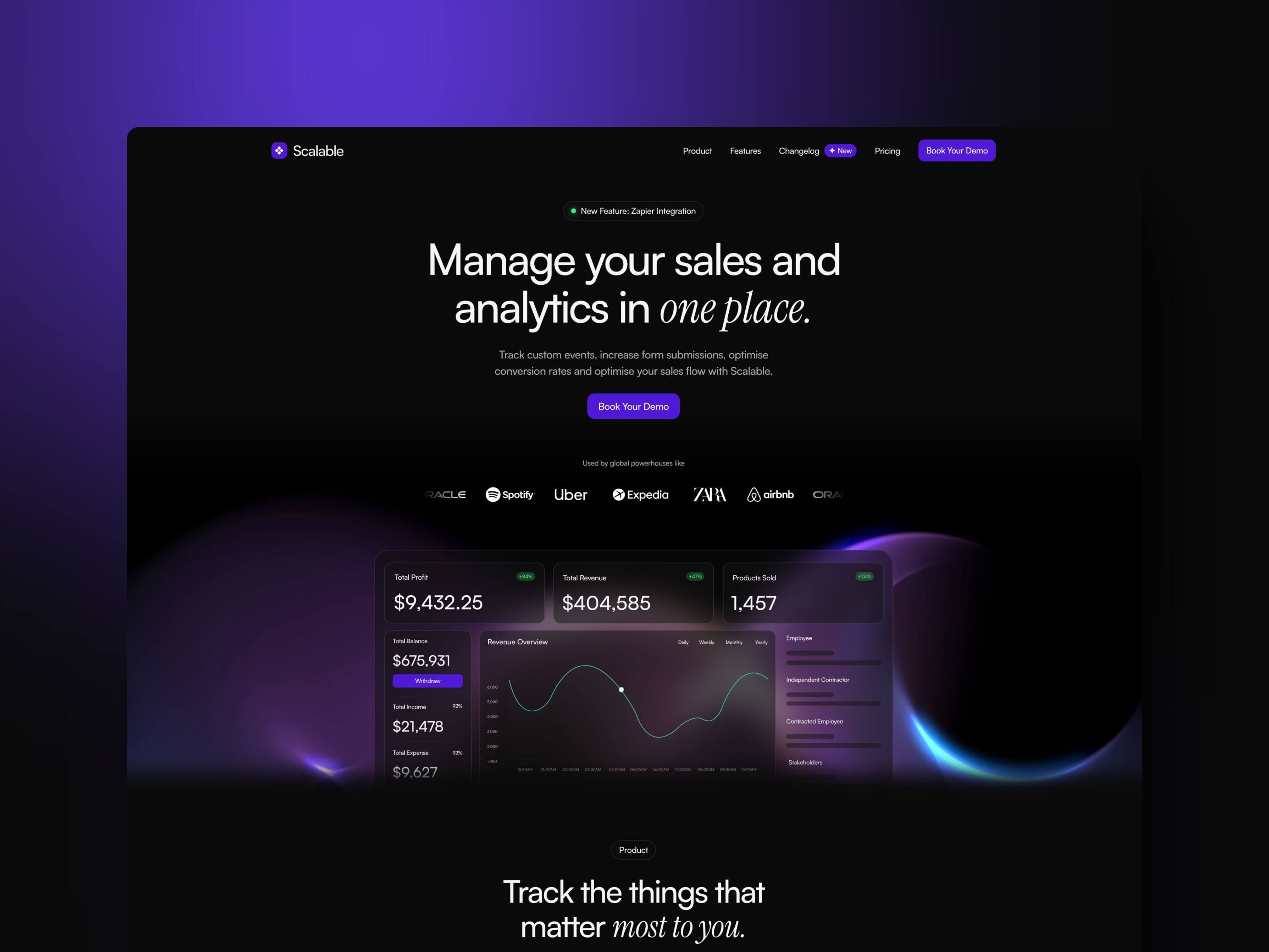 Screenshot of Scalable website