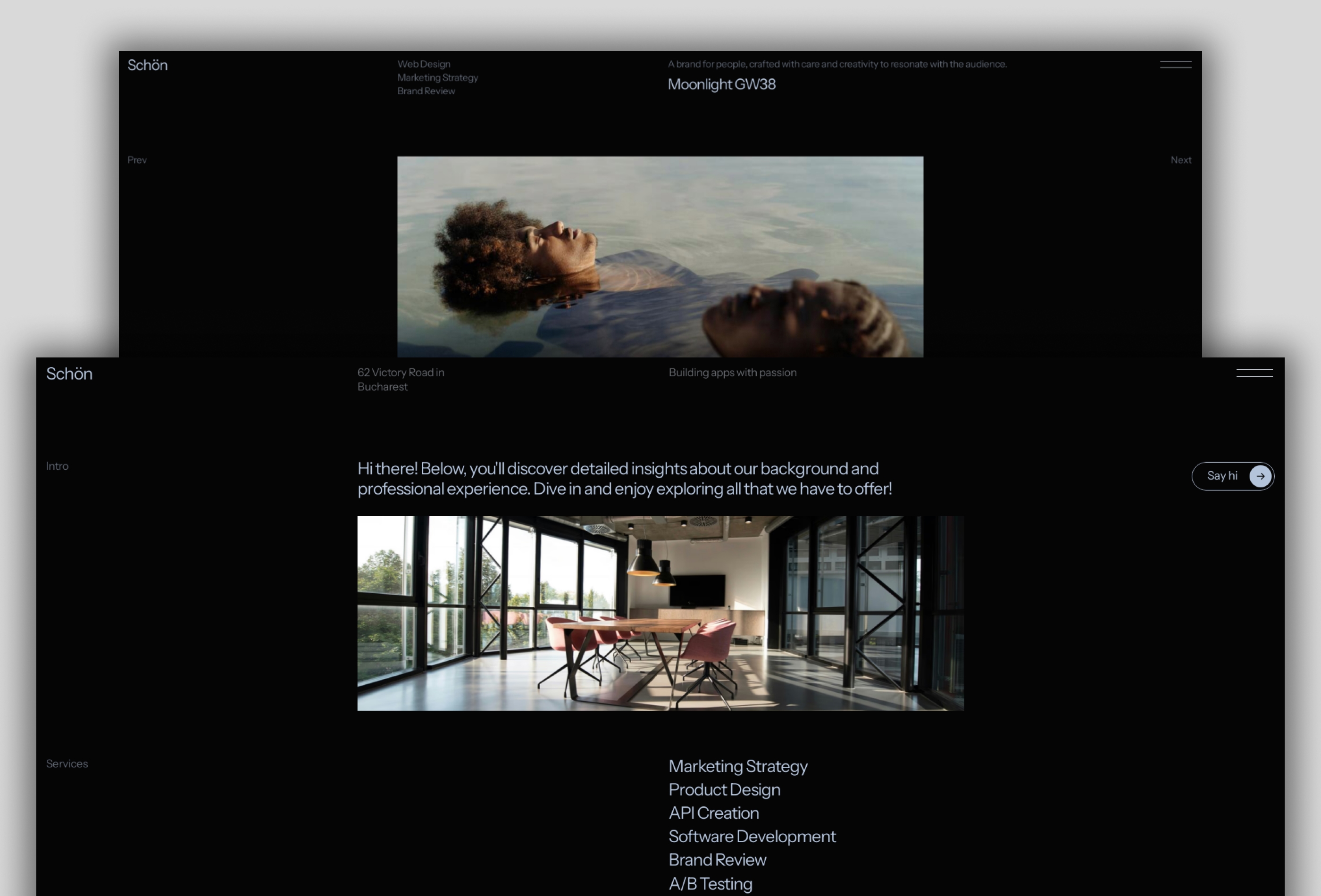 Screenshot 2 of Schon creative portfolio template