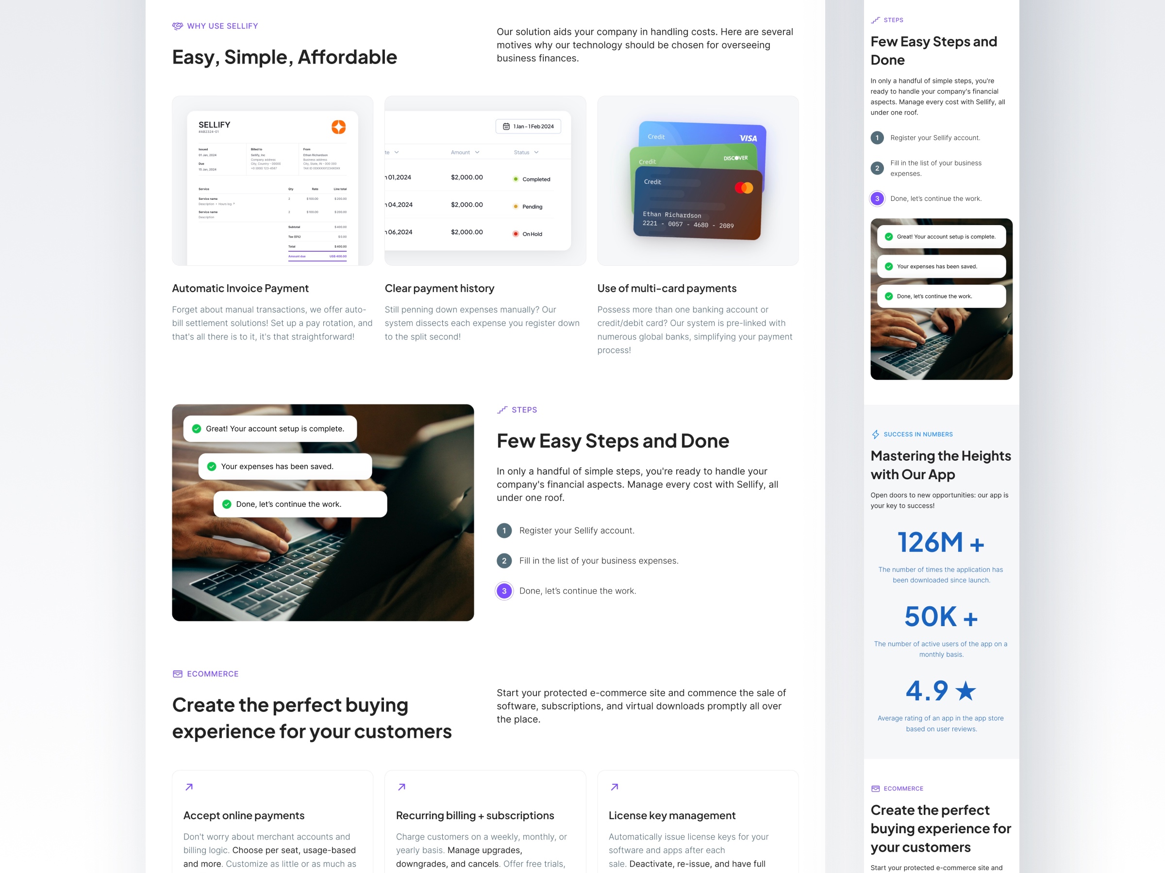 Screenshot 2 of Sellify powerful saas landing page