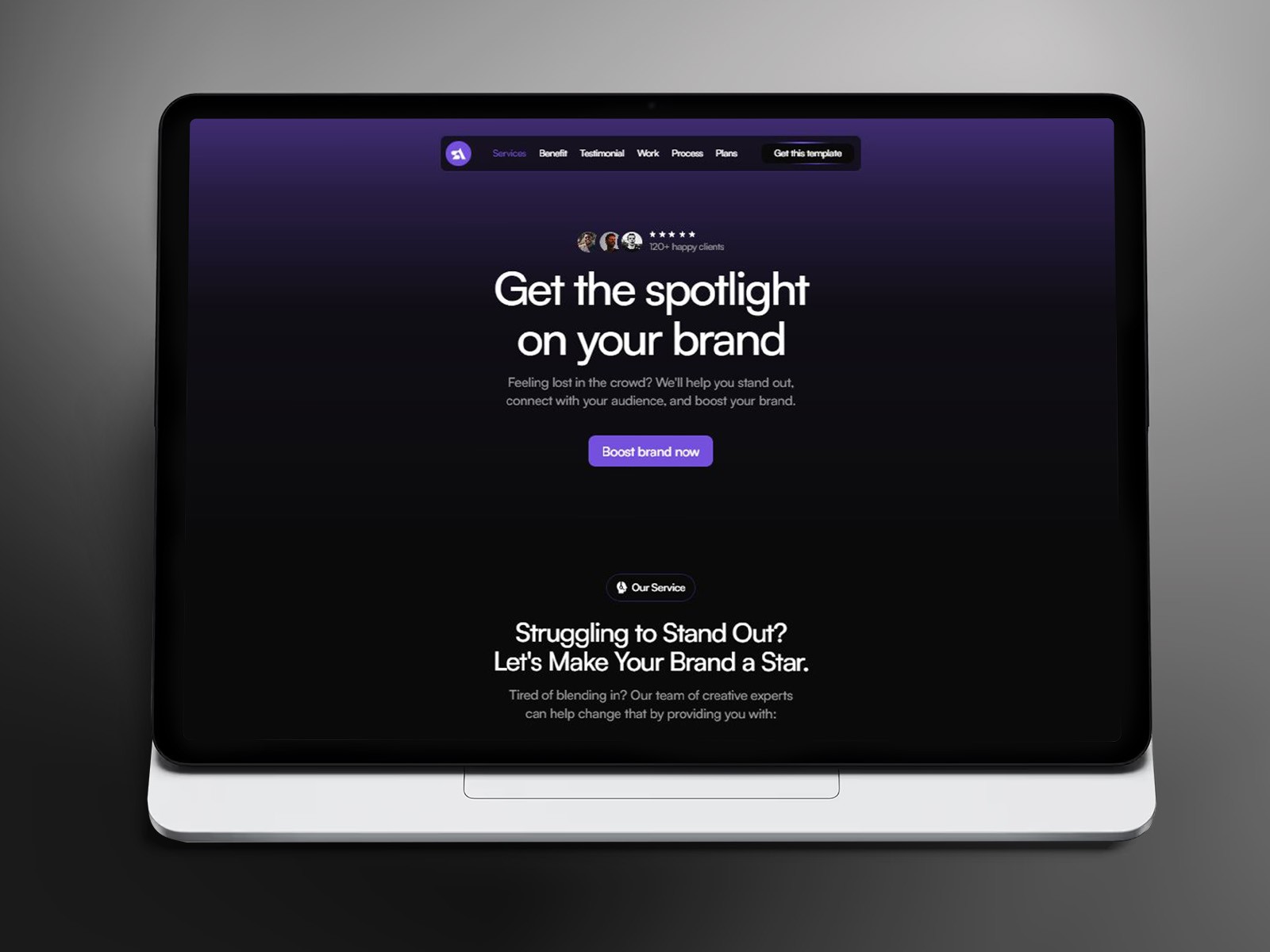 Screenshot of Sero website