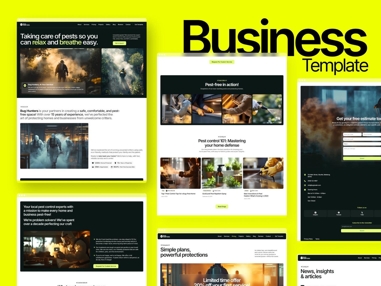 Screenshot of Servicehub website