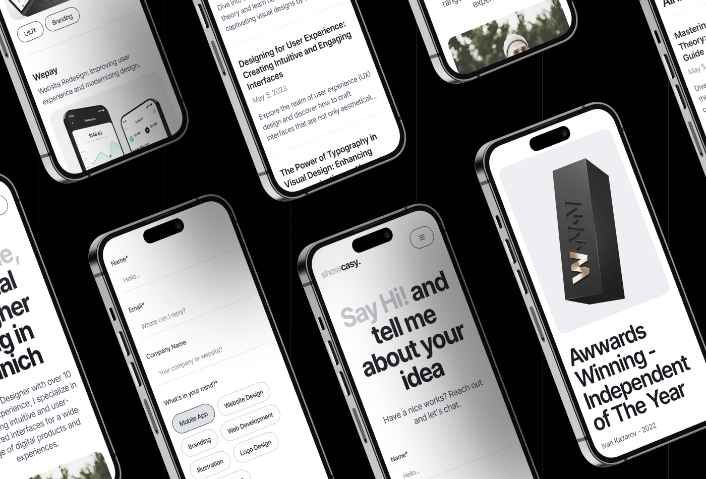 Screenshot 4 of Showcasy portfolio website template