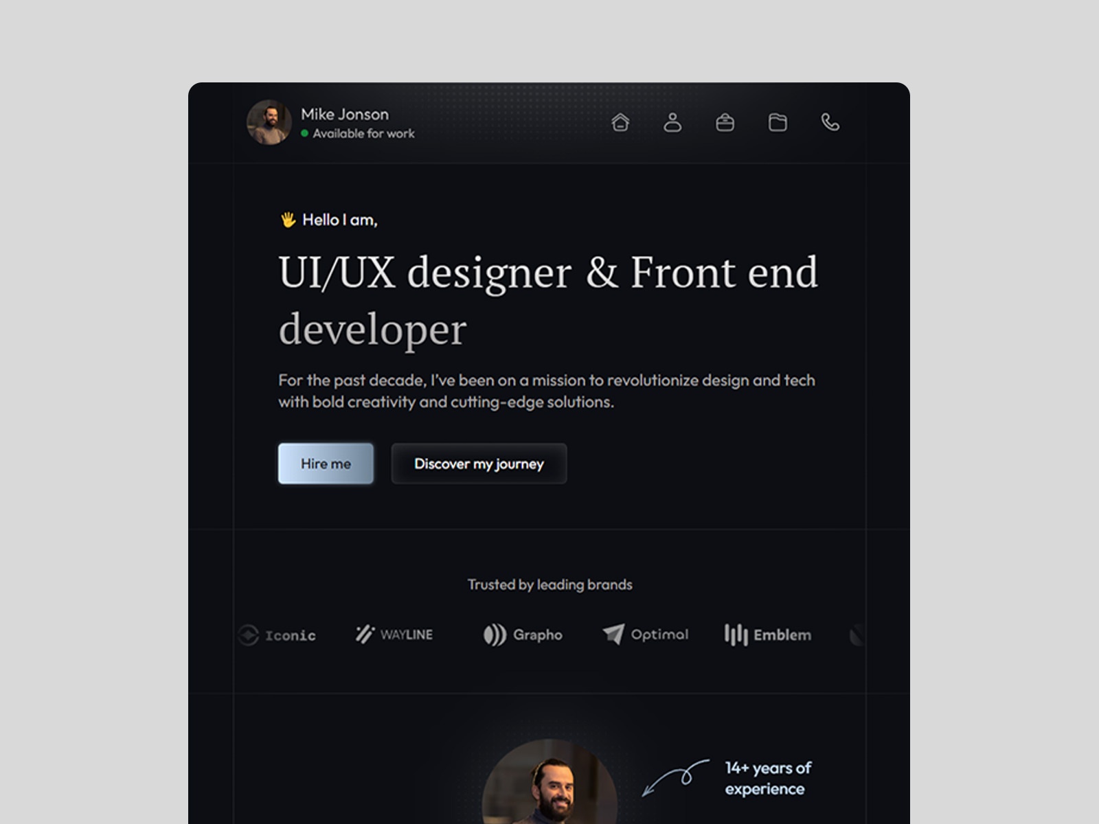 Screenshot of Showoff website