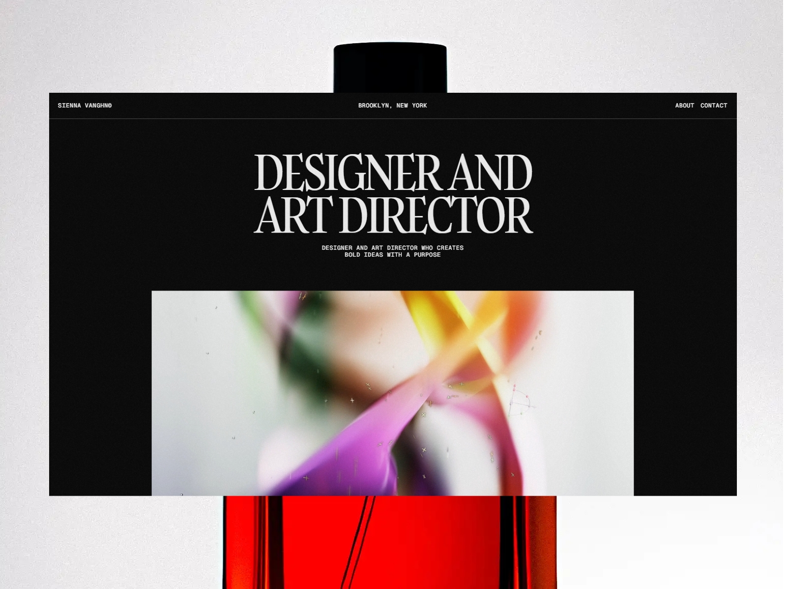 Screenshot of Sienna website