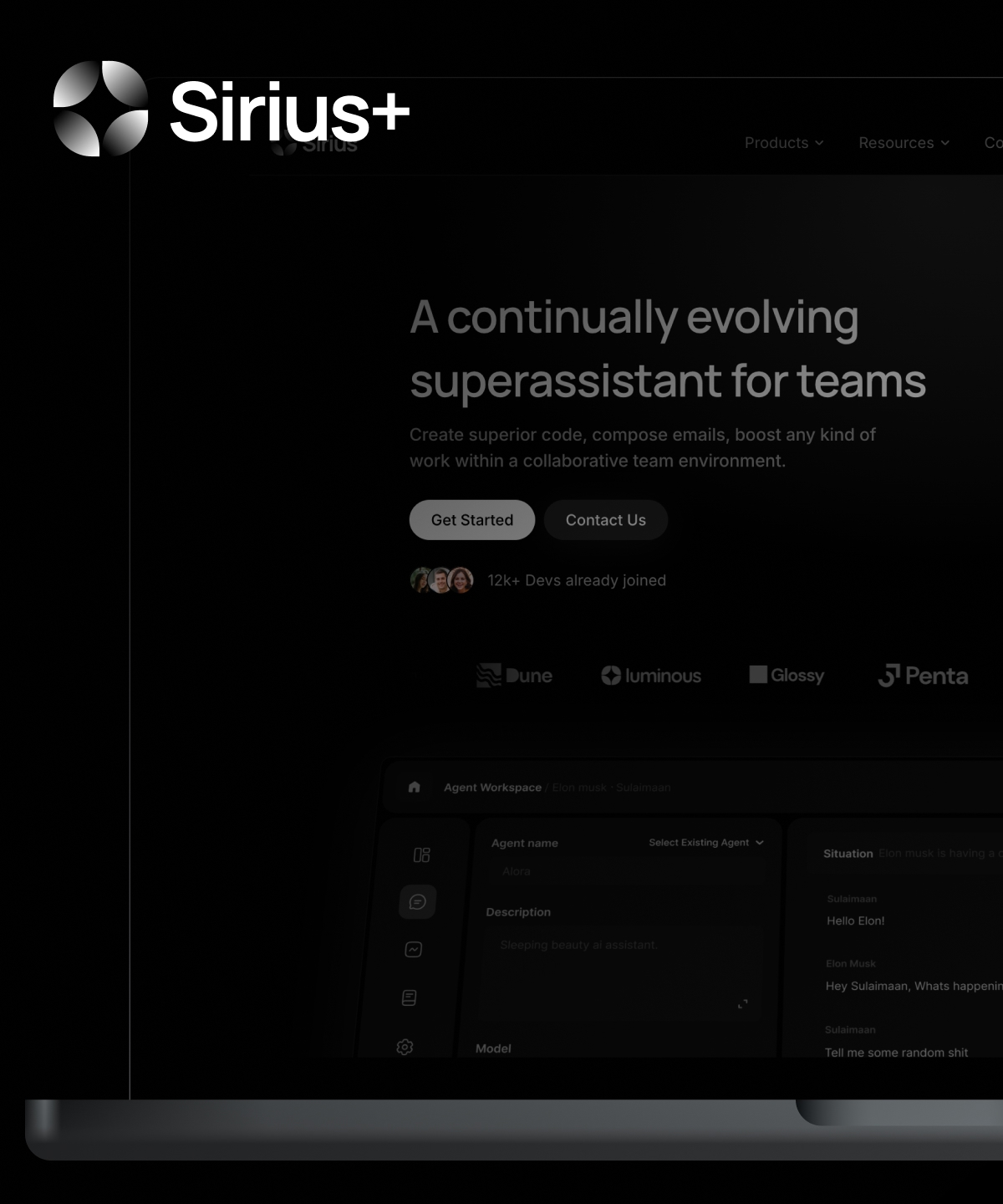 Screenshot of Sirius yarypb website