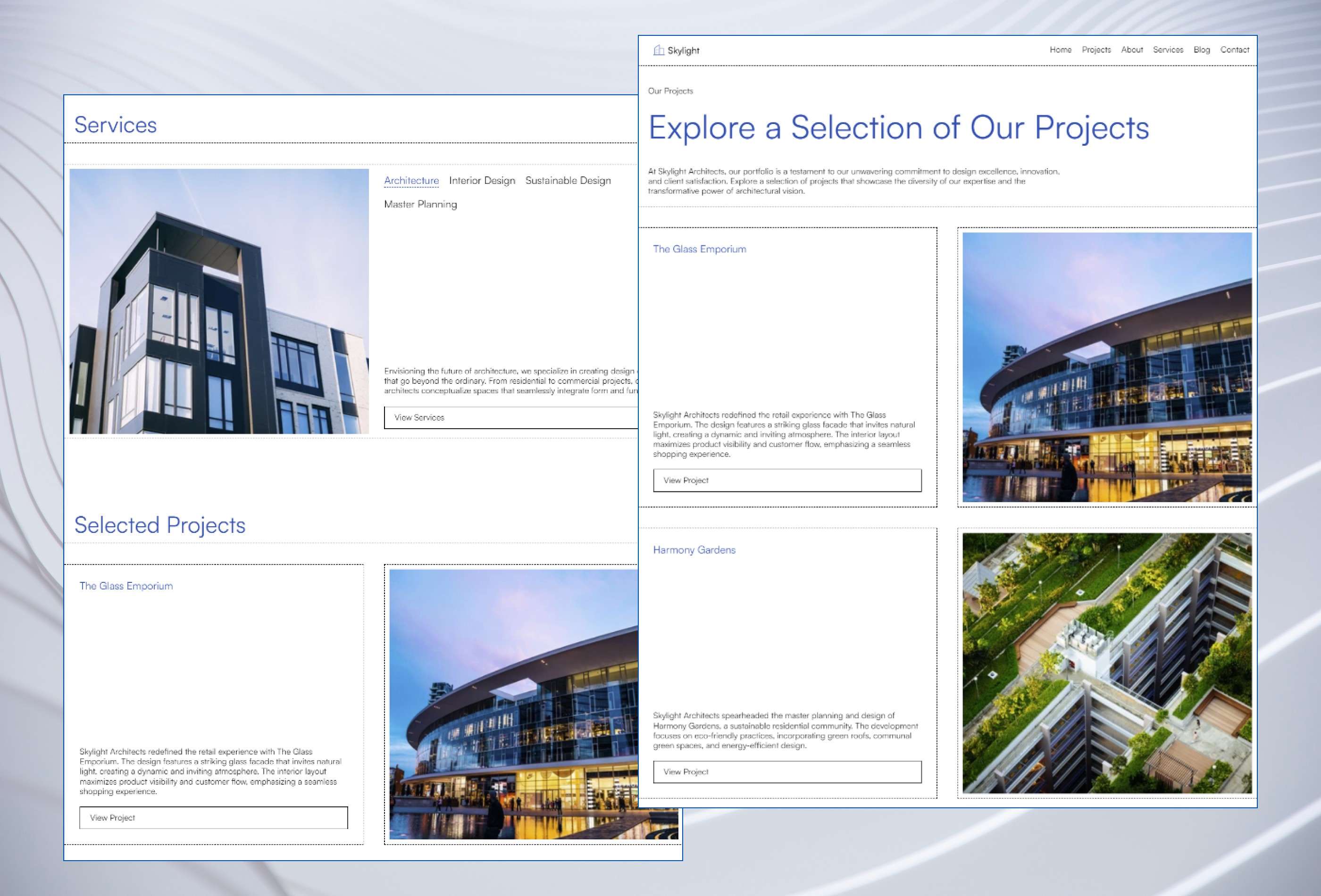 Screenshot 2 of Skylight architecture agency template