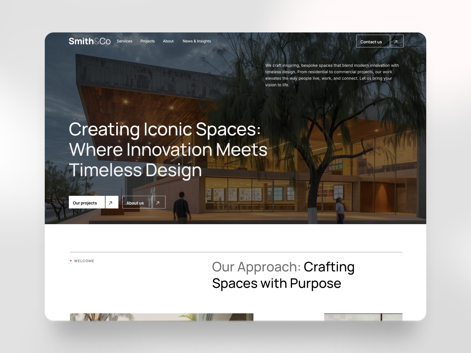 Screenshot of Smithco website