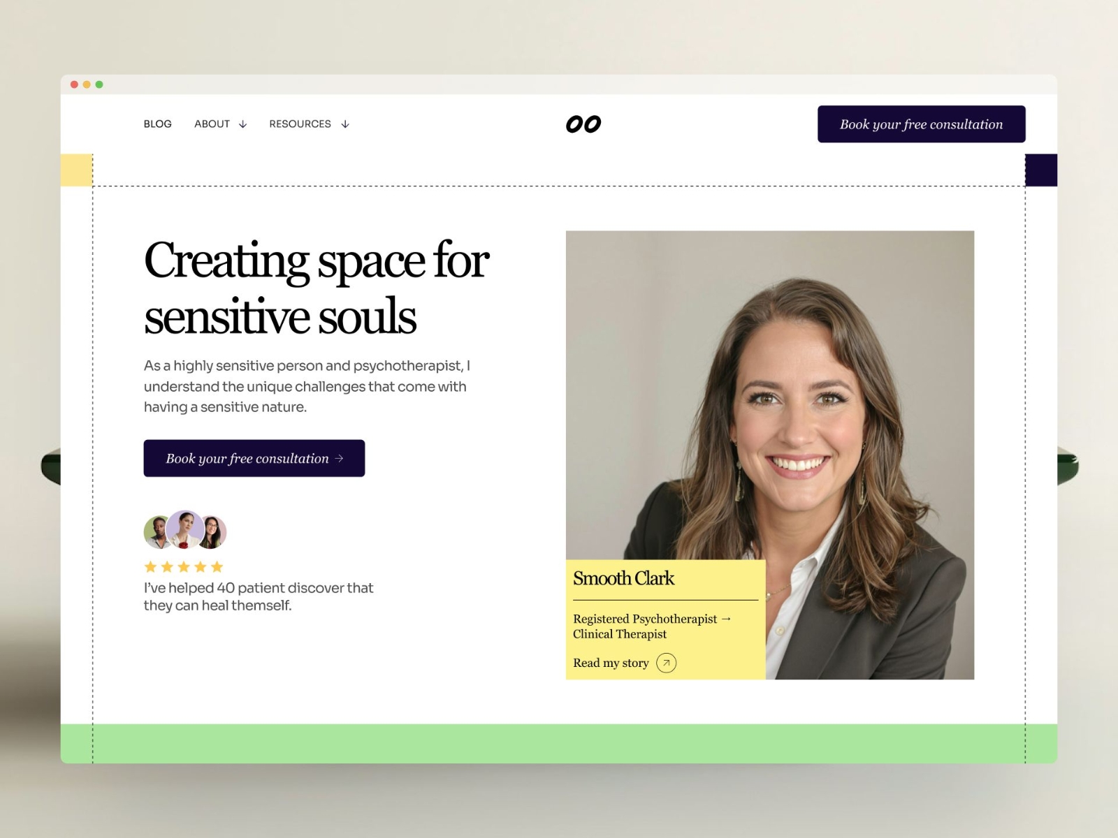 Screenshot of Smoothy website