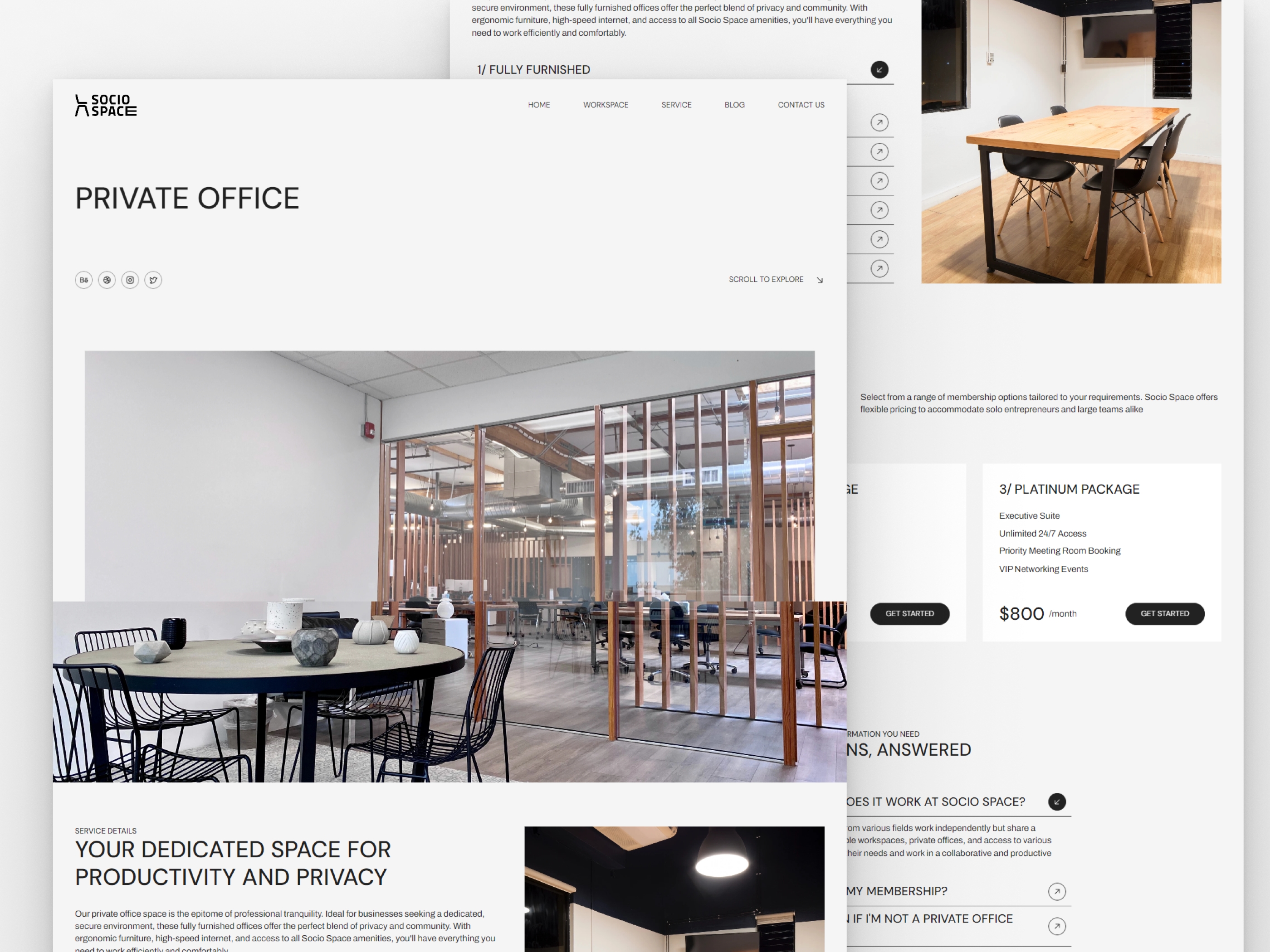 Screenshot 4 of Socio space coworking space service