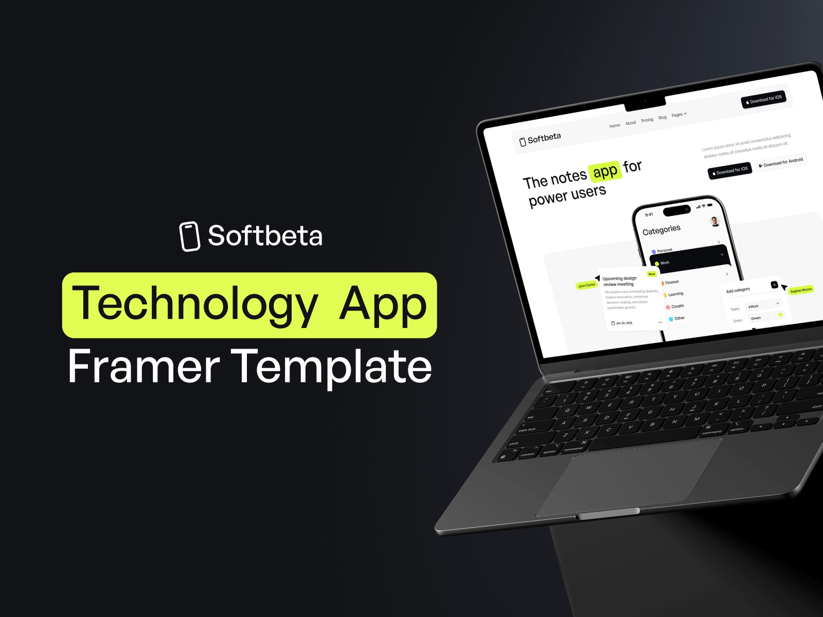 Screenshot of Softbeta website