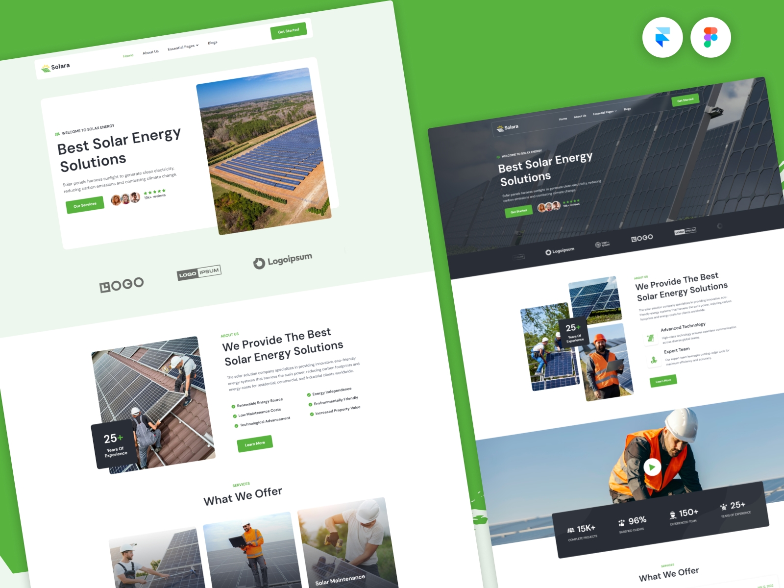 Screenshot of Solarax website