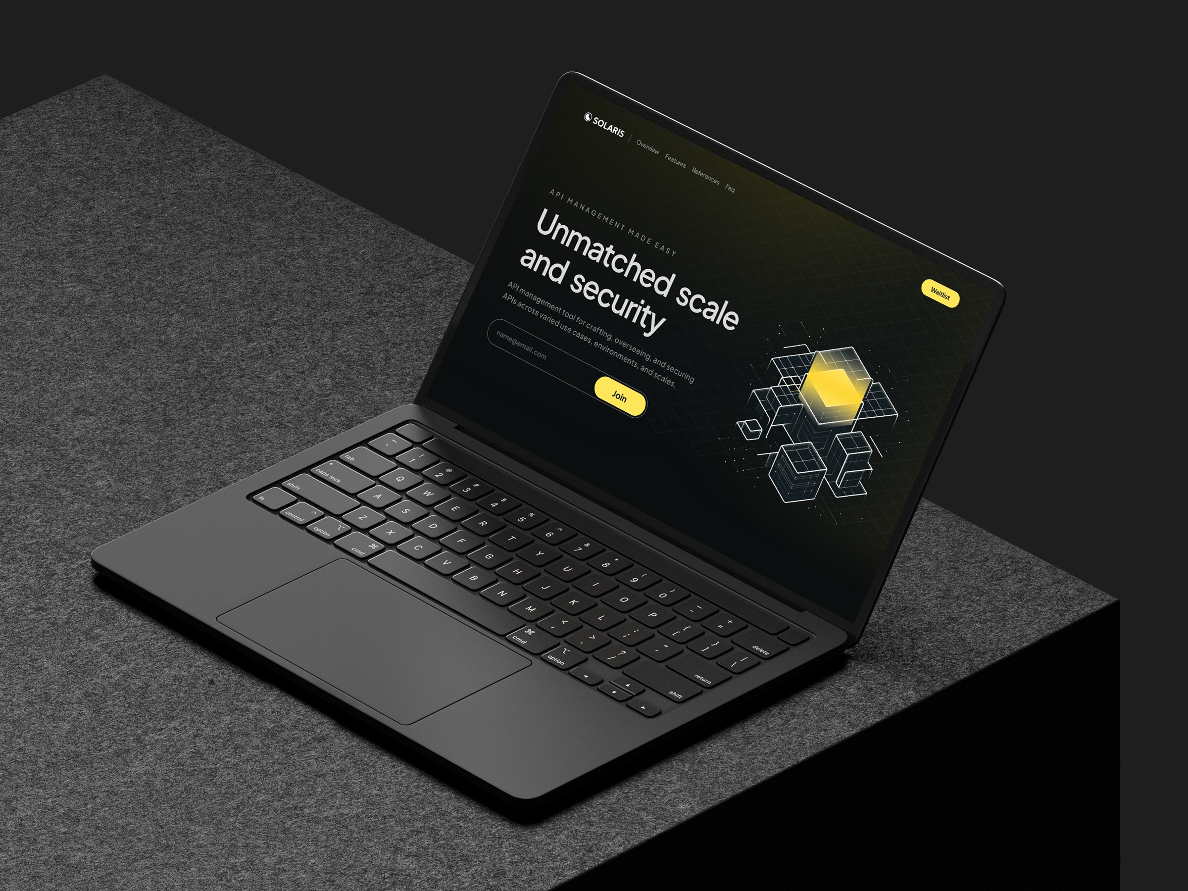 Screenshot of Solaris website