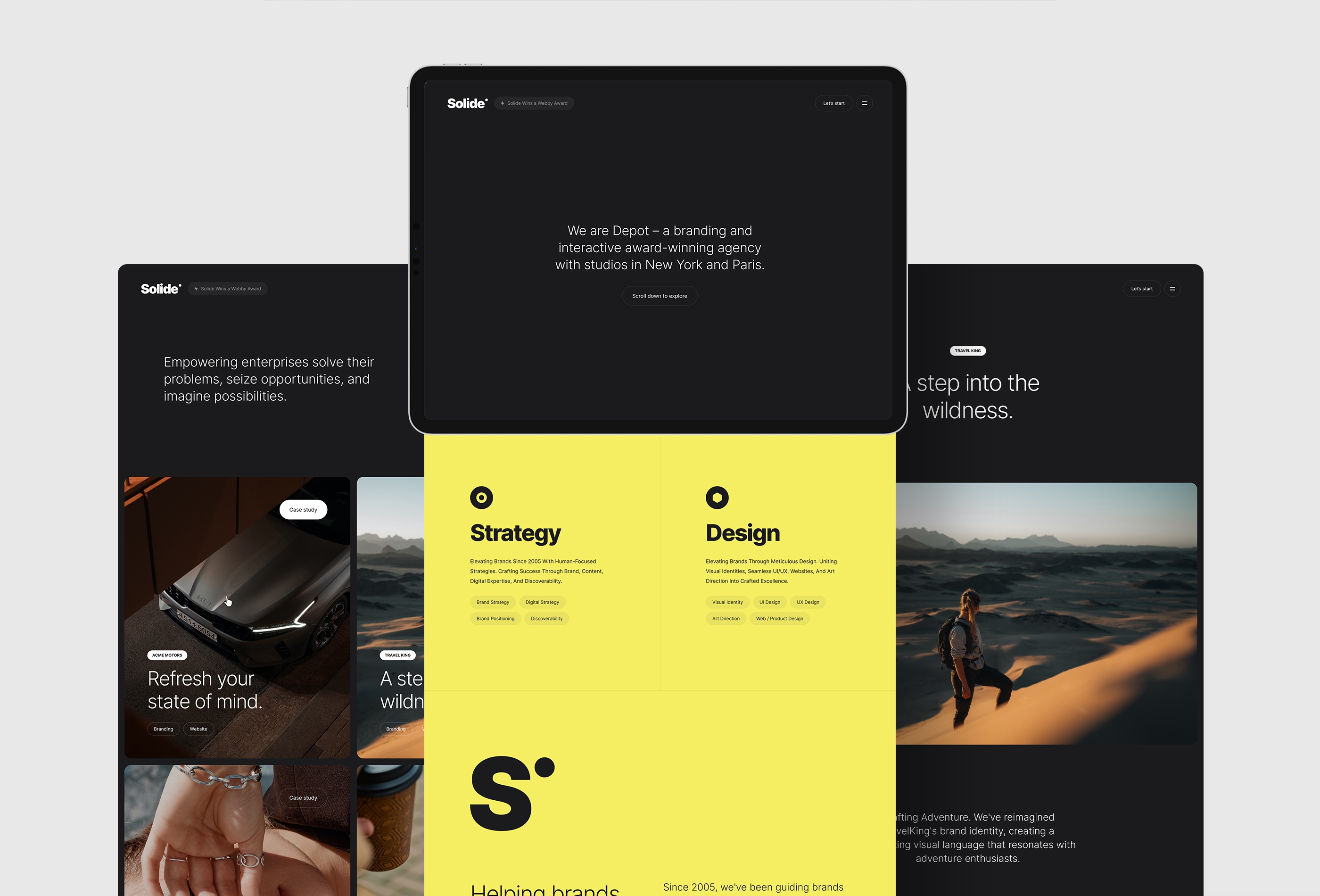 Screenshot 4 of Solide studio or agency portfolio framer template