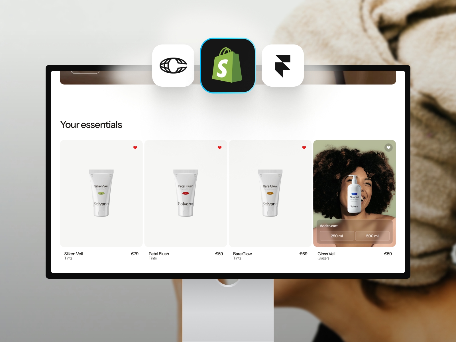 Screenshot of Solvane website