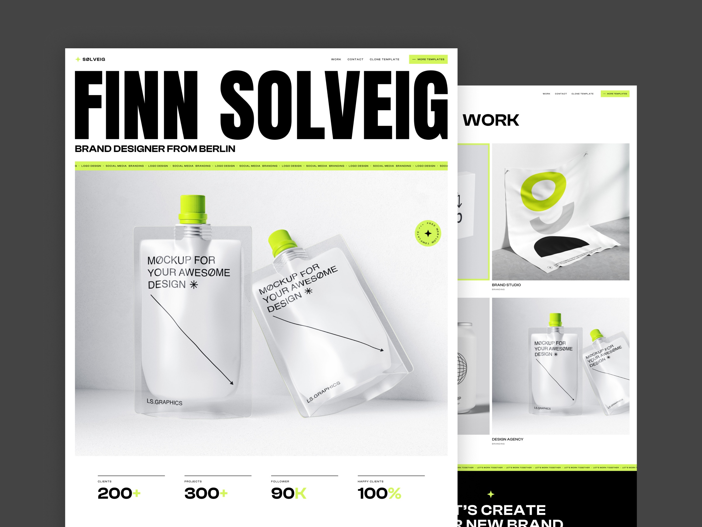 Screenshot of Solveig website