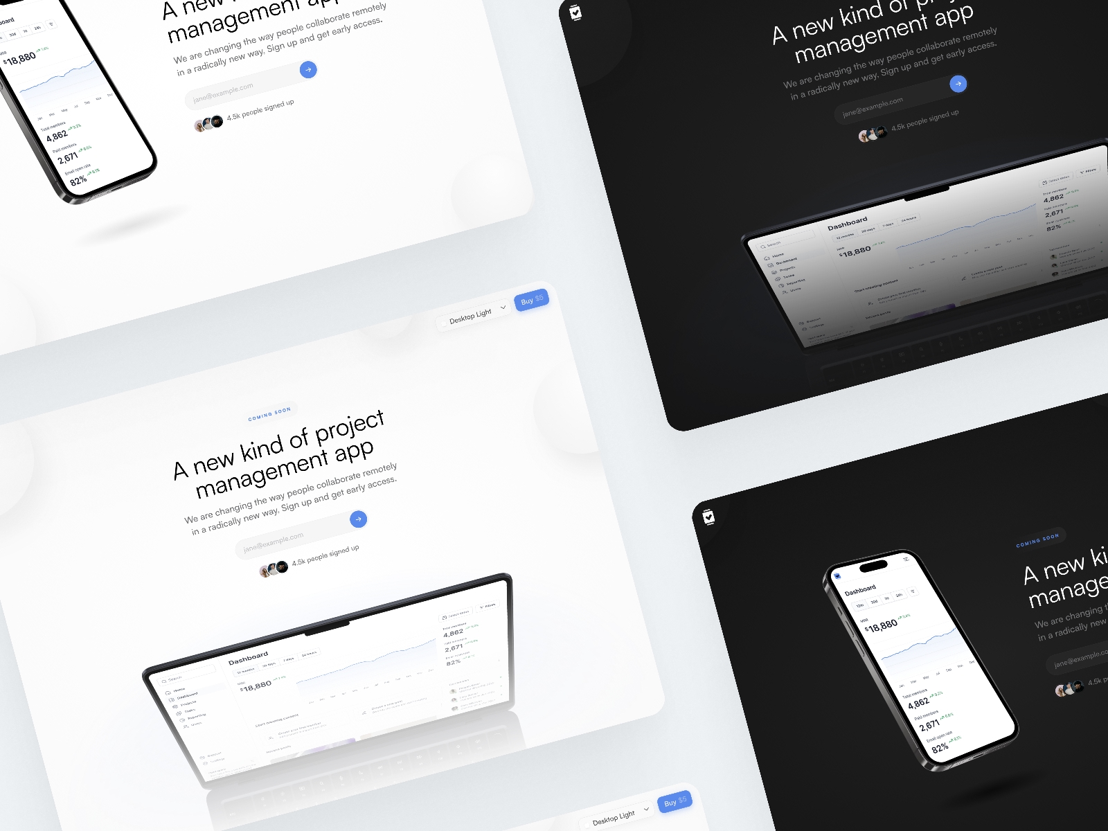 Screenshot of Sooon website