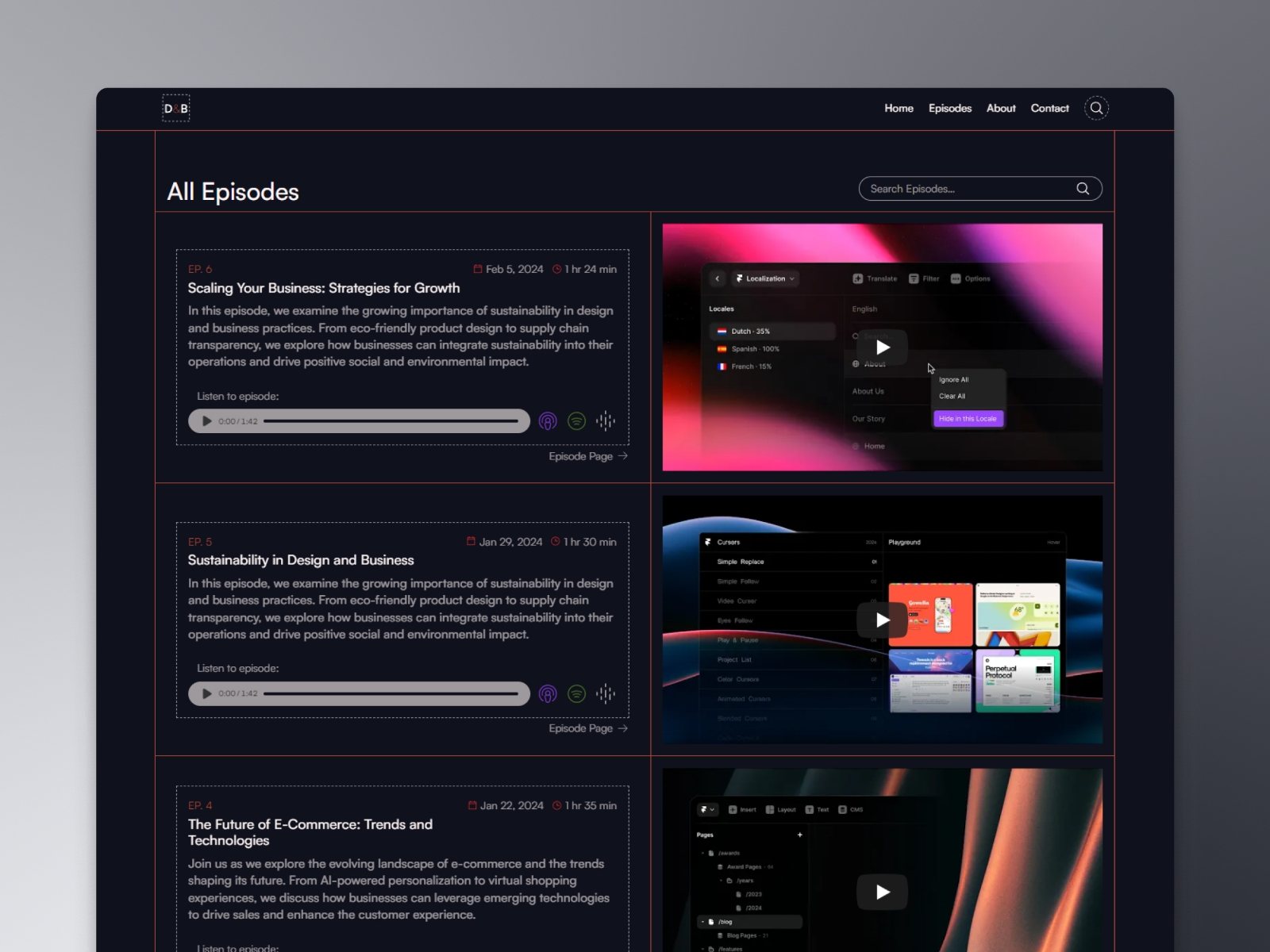 Screenshot 3 of Soundcheck podcast template