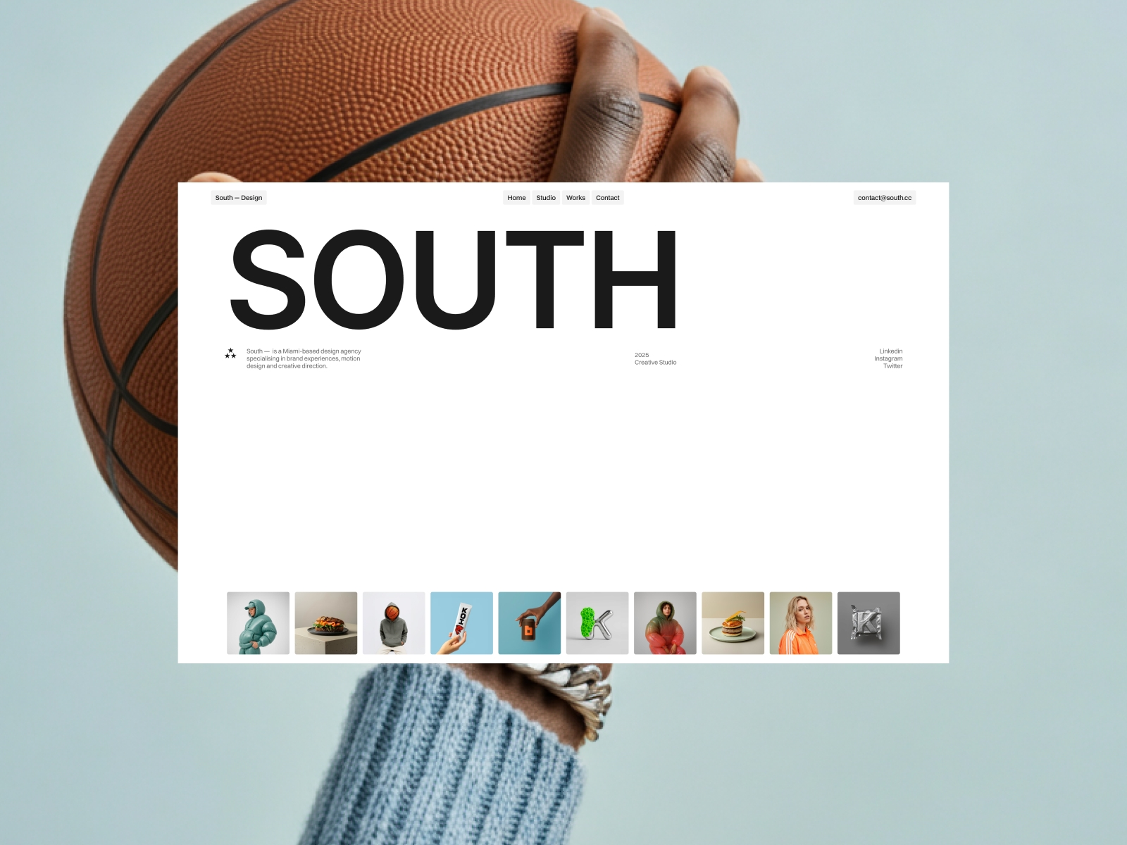 Screenshot of South website