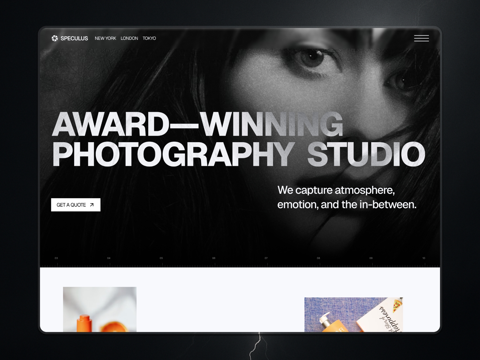 Screenshot of Speculus website