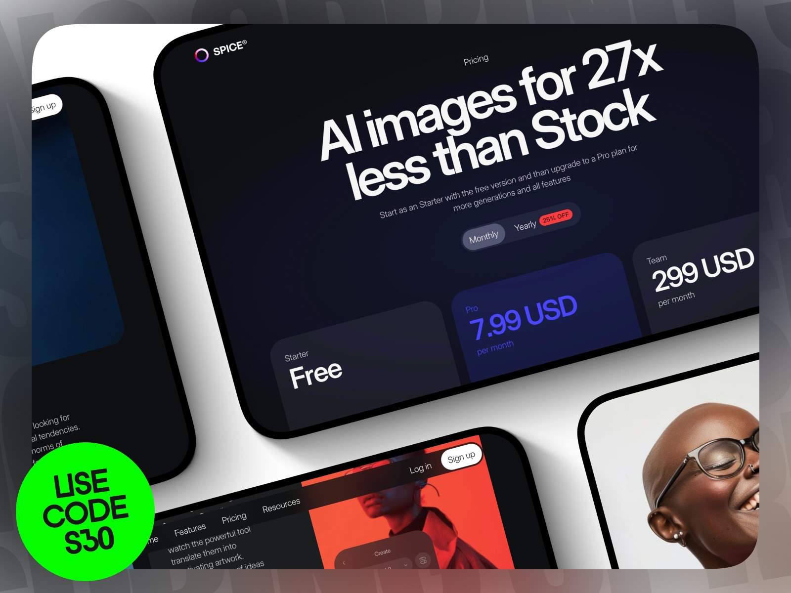 Screenshot of Spice website