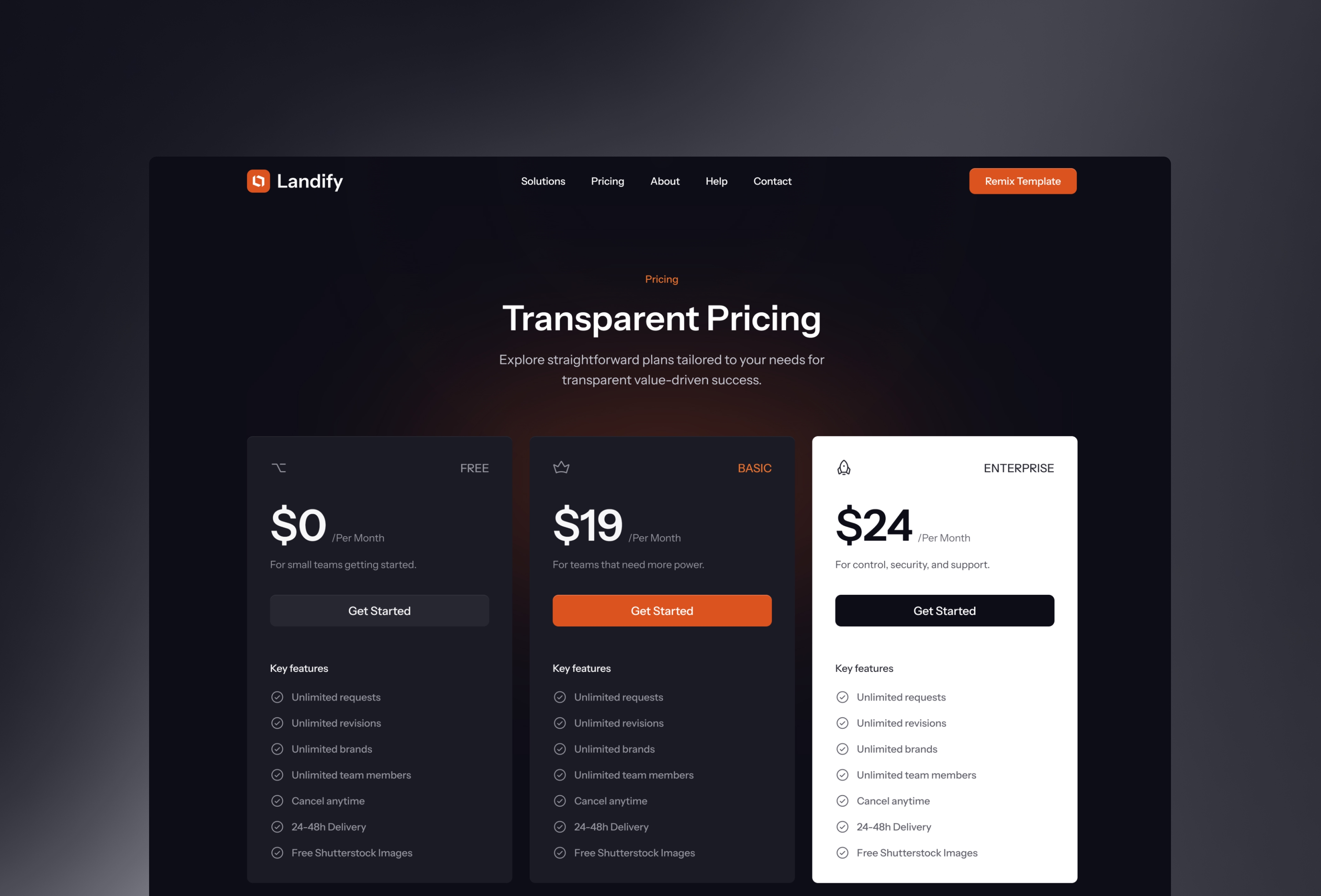 Screenshot 2 of Startify framer template for startups