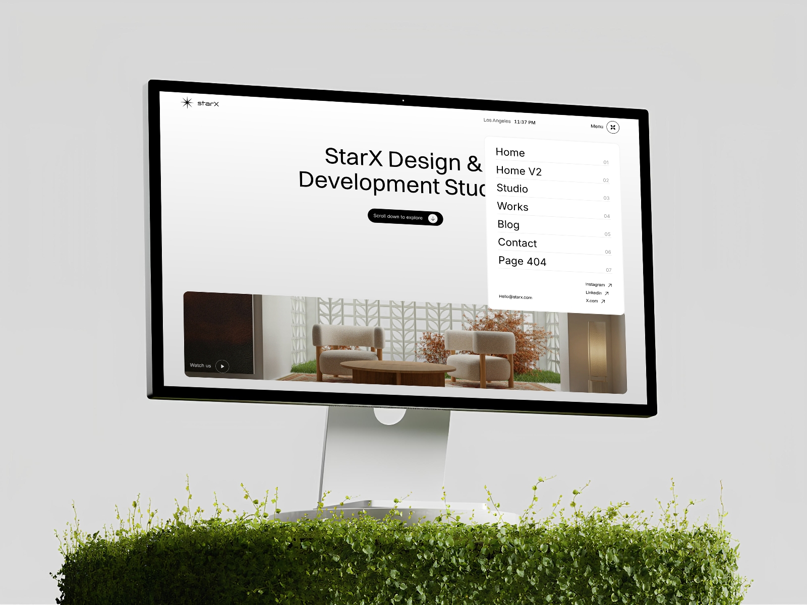 Screenshot of Starx website