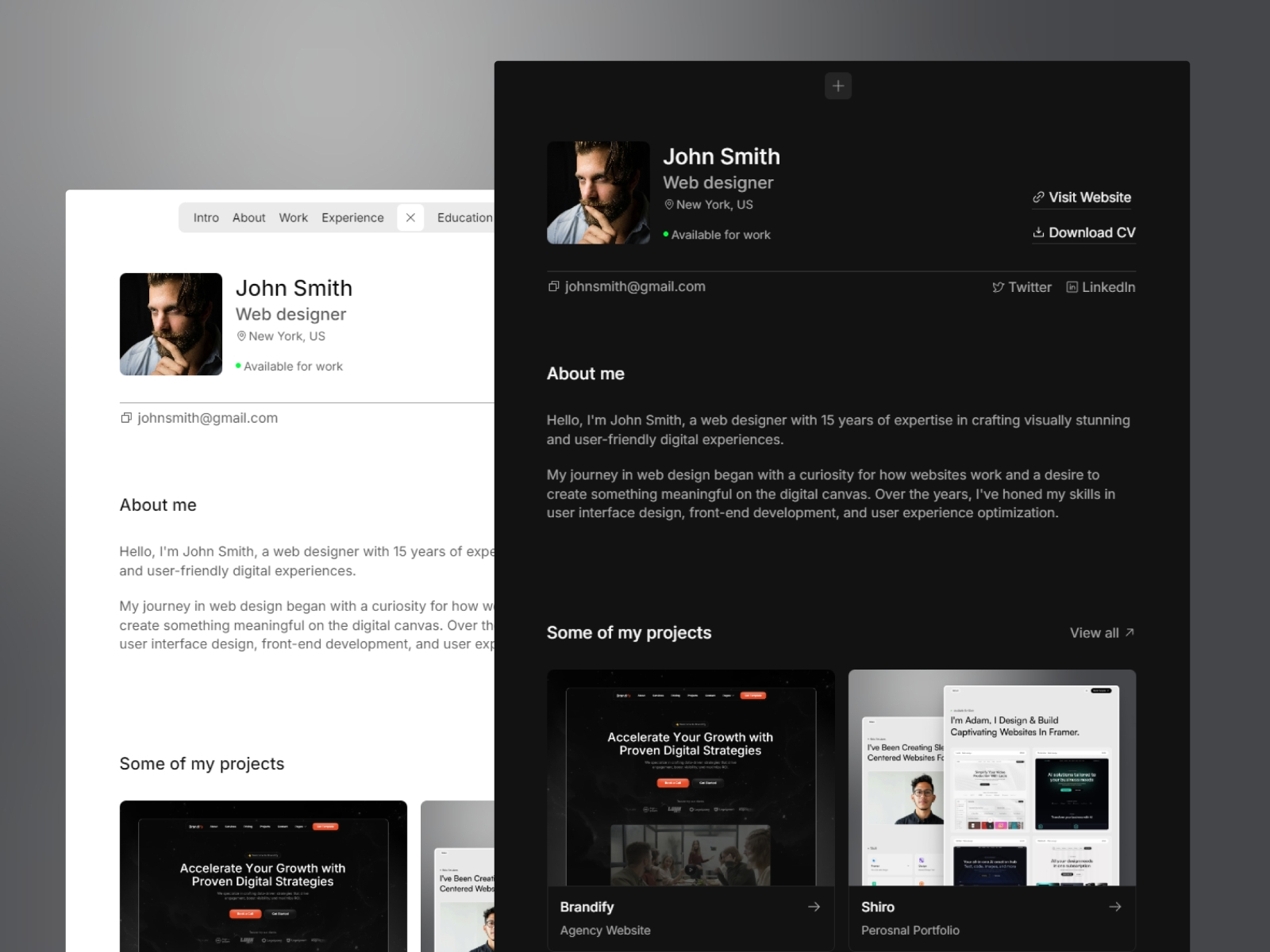 Screenshot of Step website
