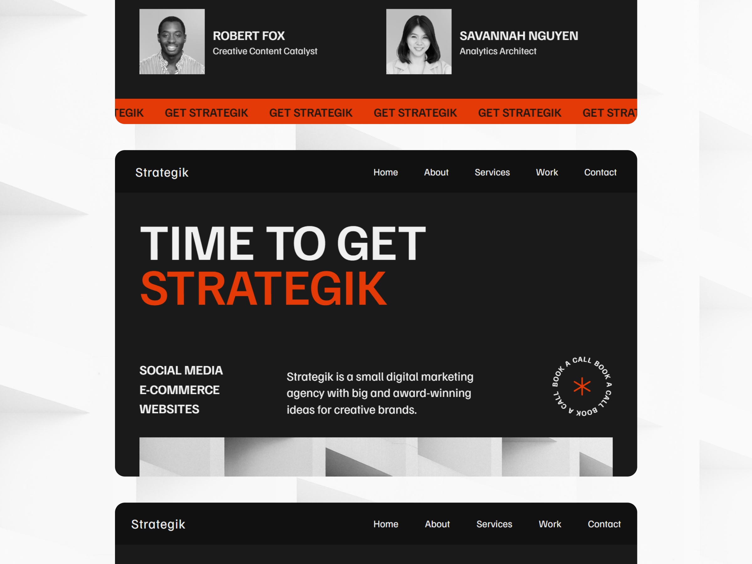 Screenshot of Strategik website