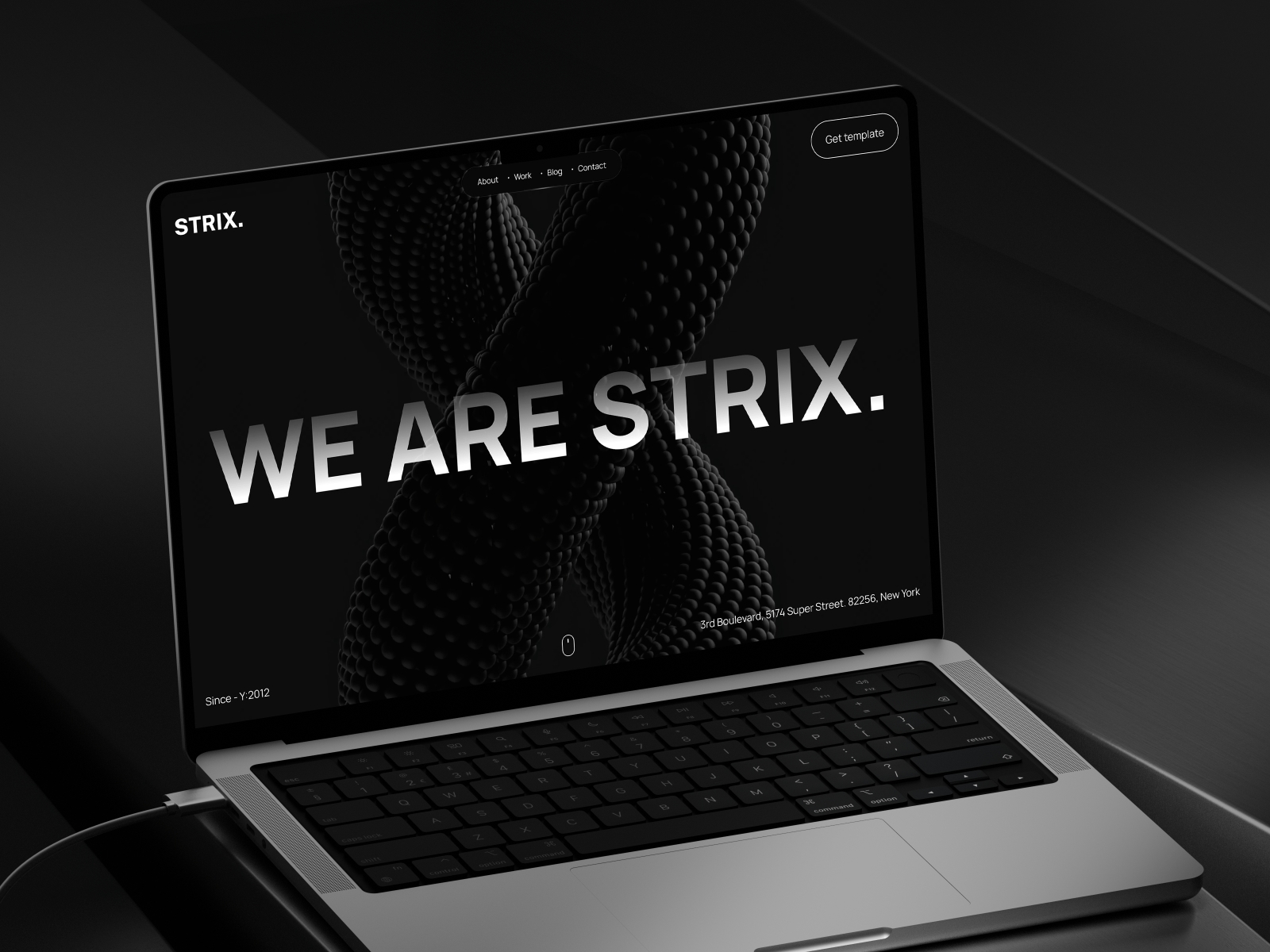 Screenshot of Strix website