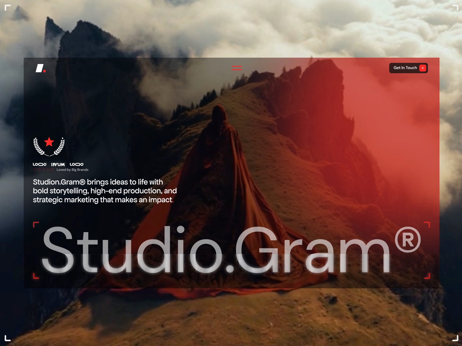 Screenshot of Studiogram website