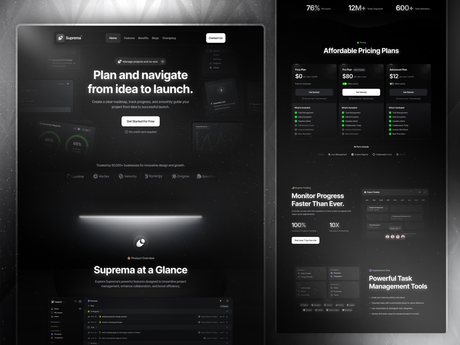Screenshot of Suprema website