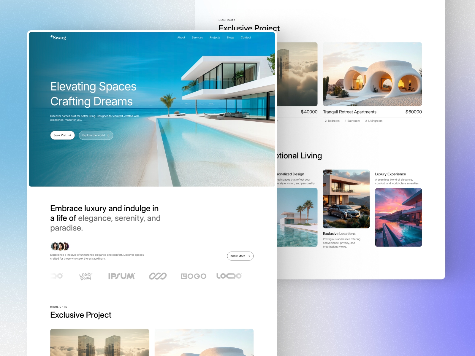Screenshot of Swaarg website