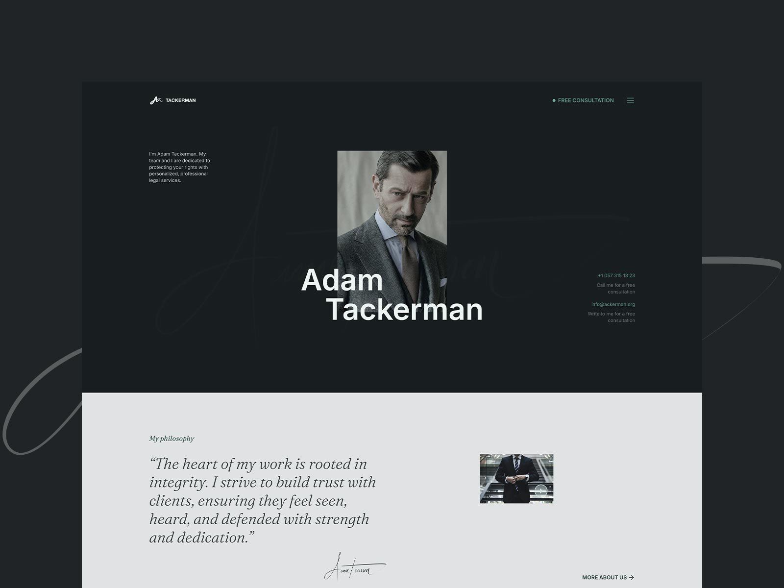 Screenshot of Tacker website